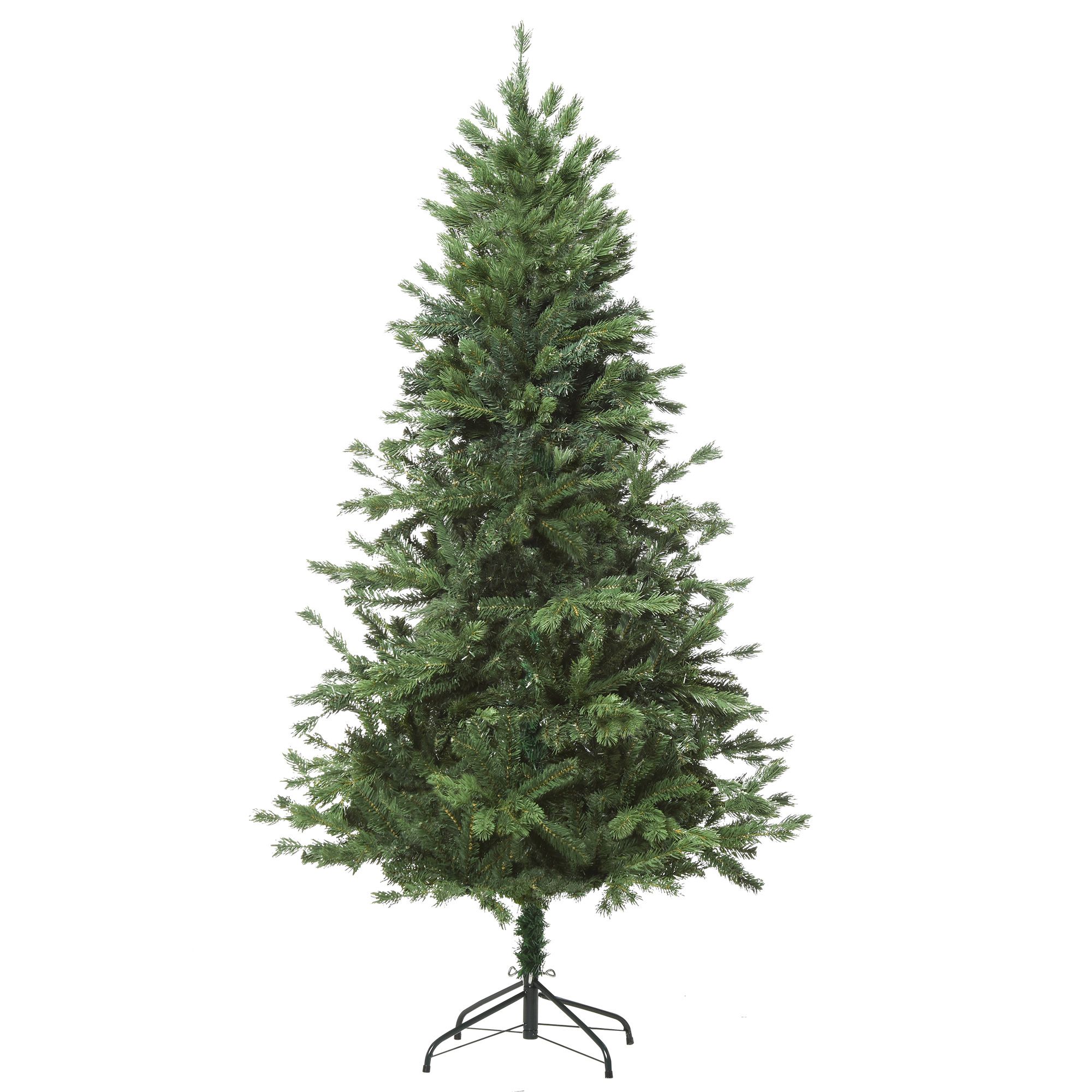 Künstlicher Weihnachtsbaum Ø75 X 150 Cm, 440 Zweige, Dreizack Aus Pe Und Pvc, Faltbar Und Mit Separatem Sockel, Ideal Für Den Innen- Und Außenbereich, Grün.