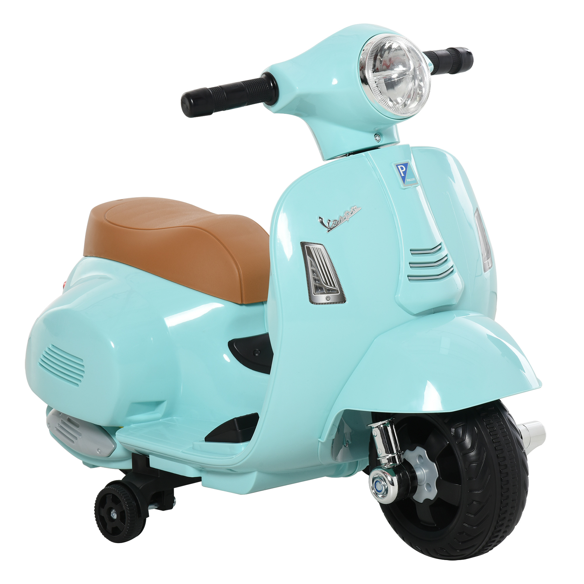 Elektrische Kinder-vespa Mit Led-lichtern Und Soundeffekten, Ideal Für Kinder Im Alter Von 18 Bis 36 Monaten, Farbe: Grün.