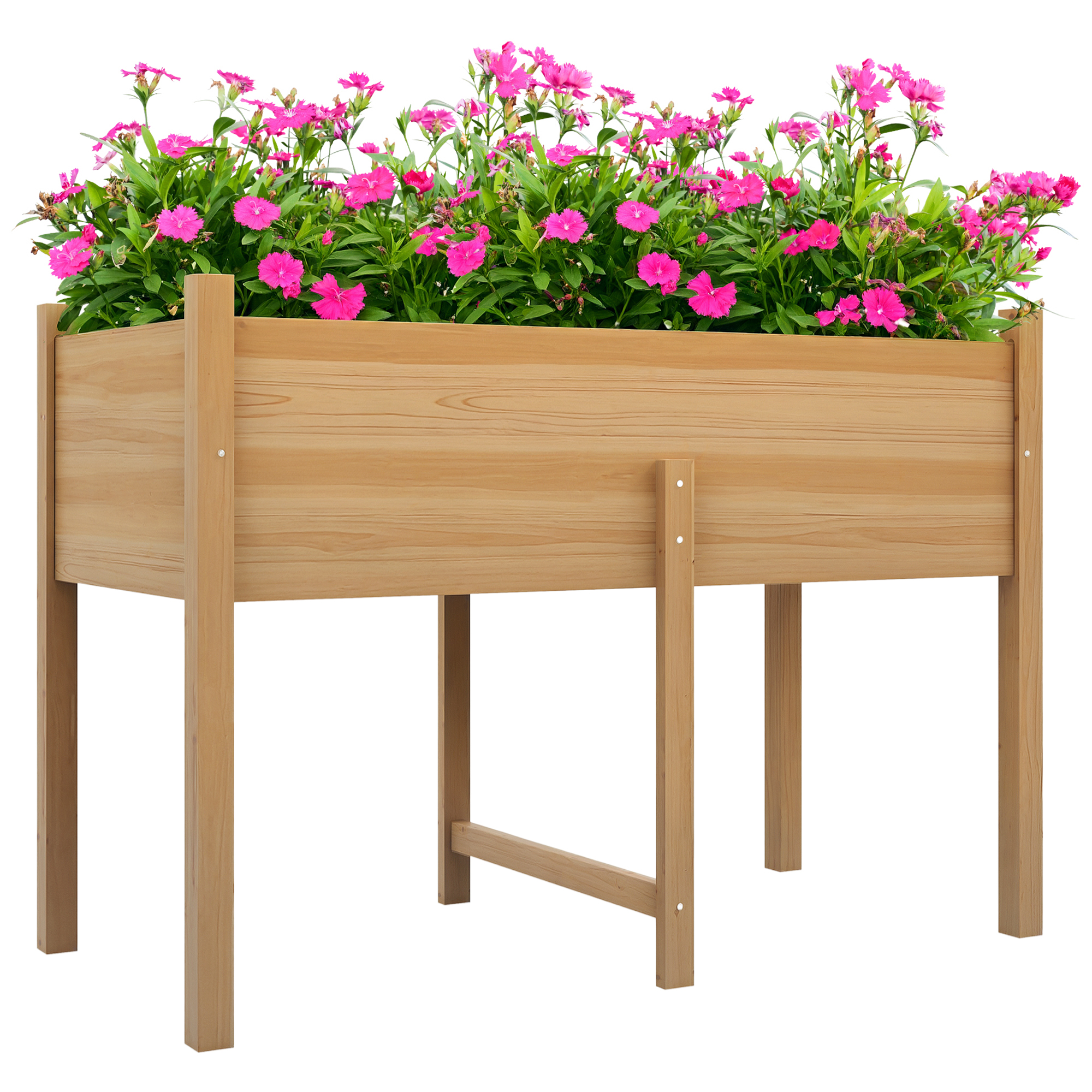 Hochbeet Für Die Stadt, 115 X 55 X 80 Cm, Aus Vliesstoff, Zum Anbau Von Pflanzen, Blumen Und Gemüse