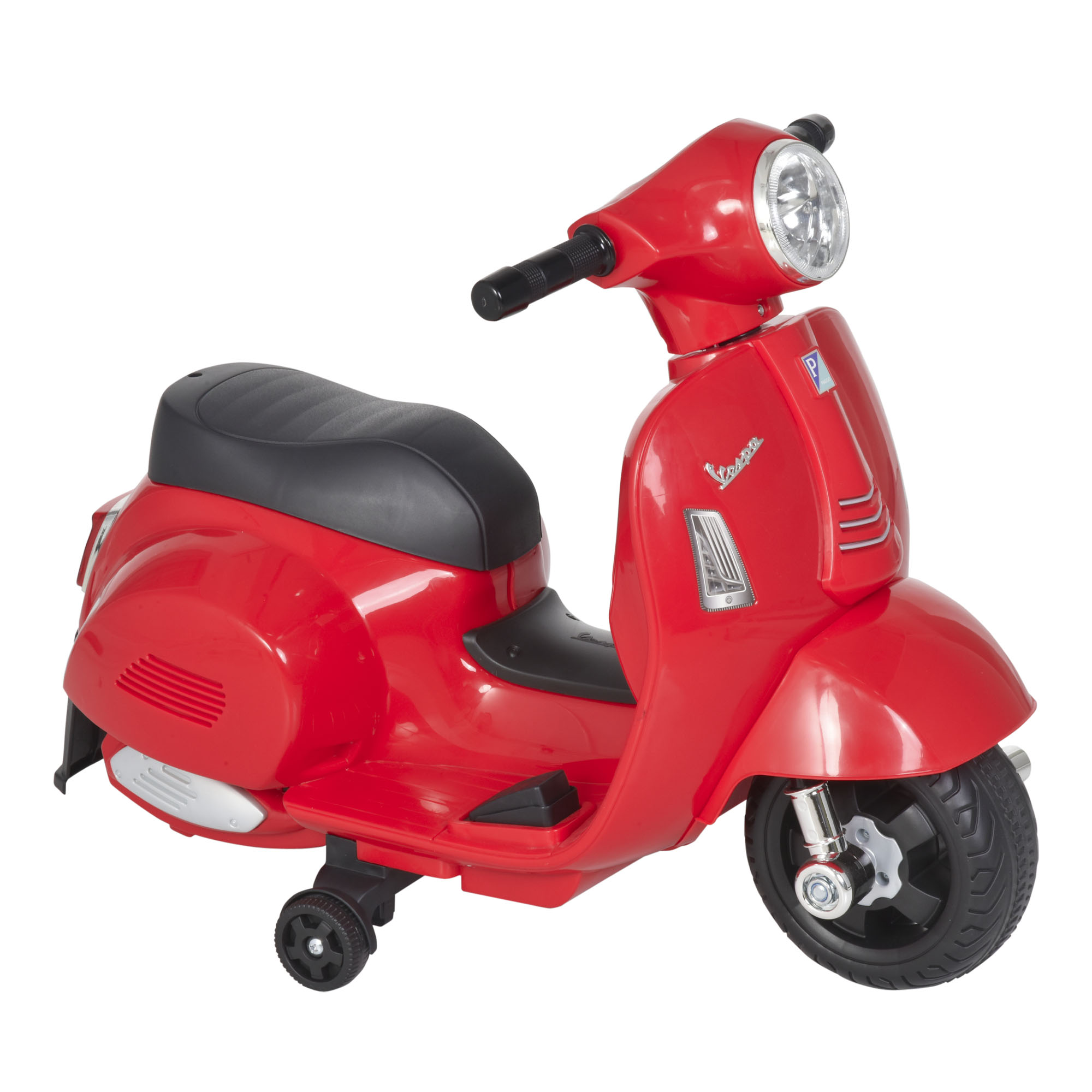 Elektrische Kinder-vespa Mit Led-lichtern Und Soundeffekten, Ideal Für Kinder Im Alter Von 18 Bis 36 Monaten, Rot.