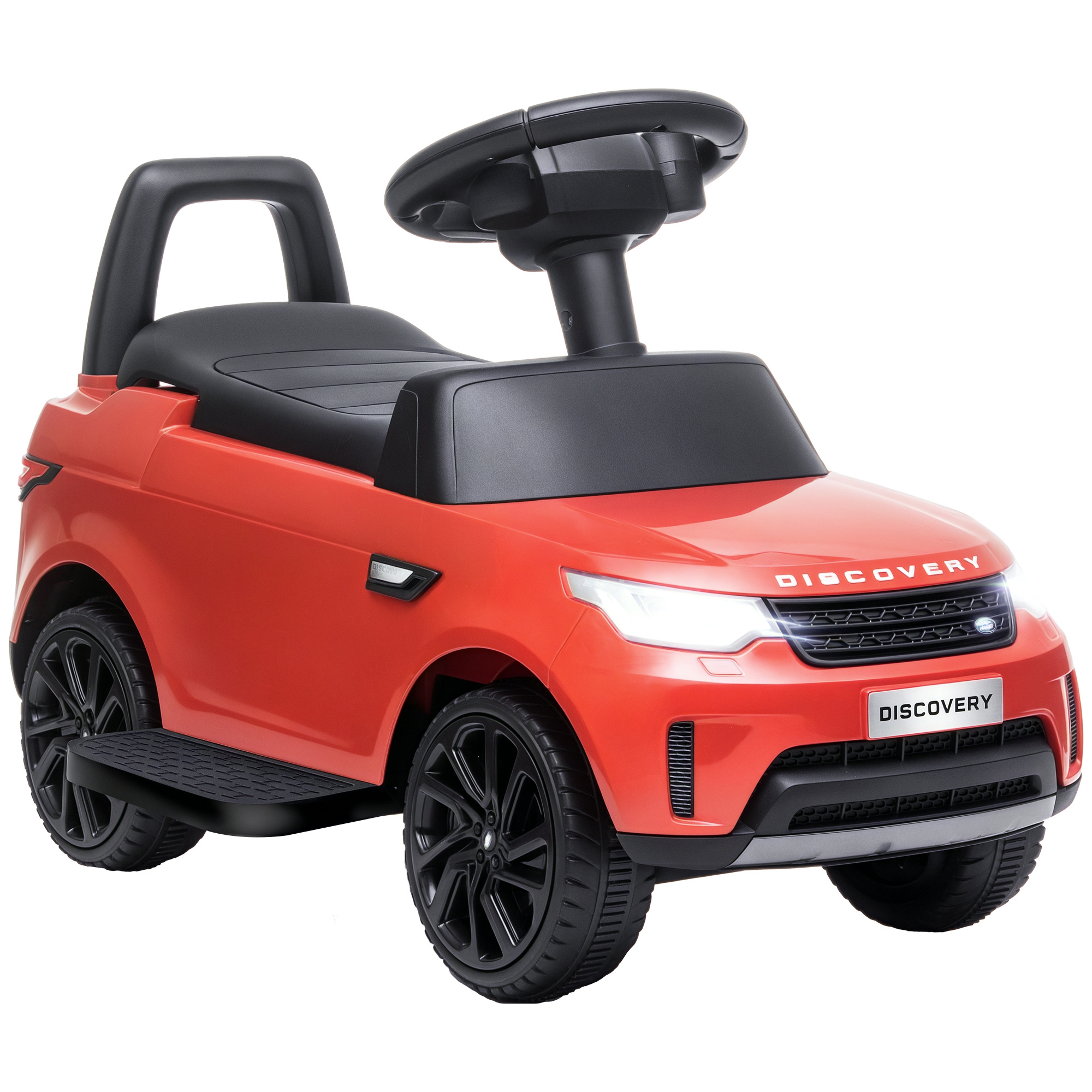 Lizenzierter Land Rover Elektro-schiebewagen, 6 V, 3 Km/h Geschwindigkeit, Rot