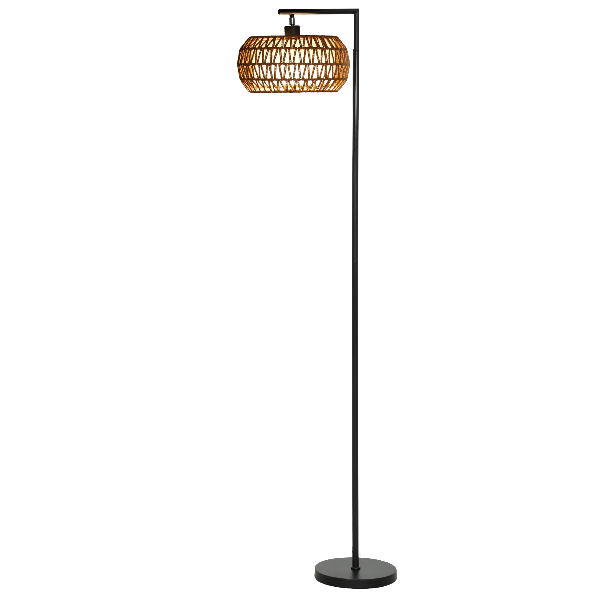 Böhmische Doppelwand-stehlampe Mit Lampenschirm, 3 Farbtemperaturen, Einstellbarer Helligkeit Und Fernbedienung