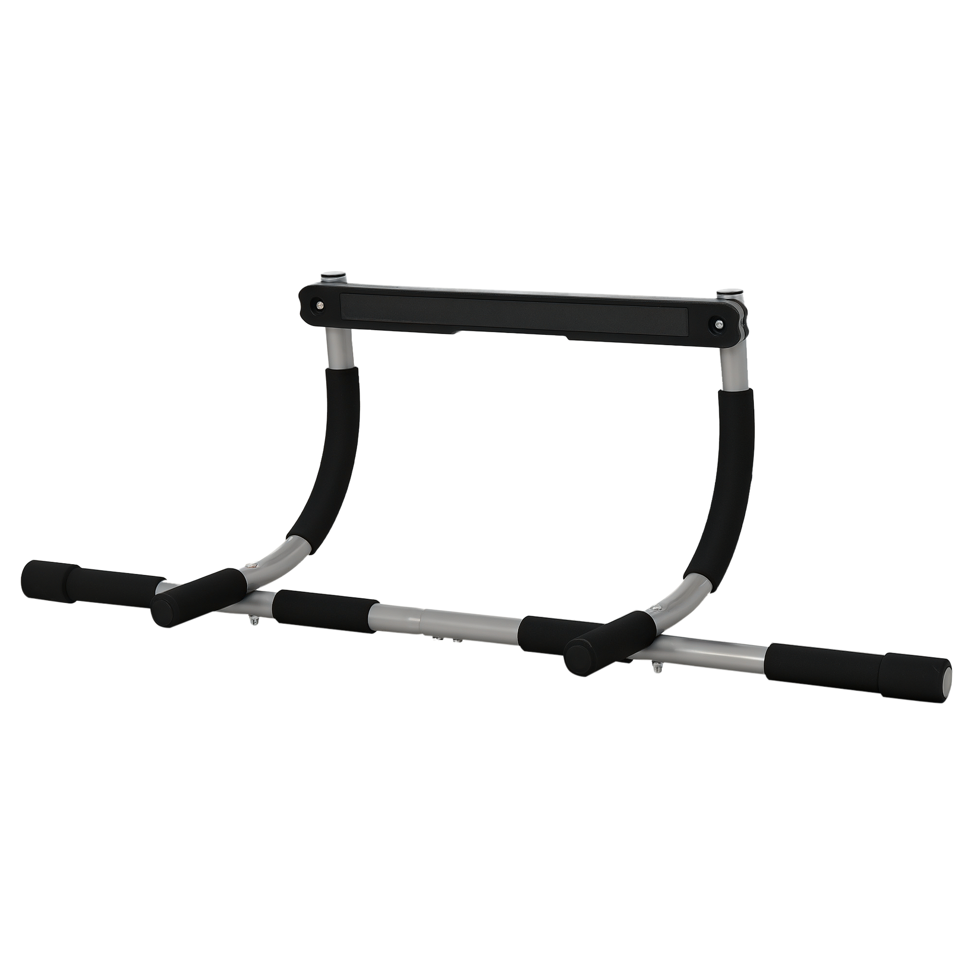 Klimmzugstange, Trainingshilfe, Multifunktionale Klimmzugstange Für Die Tür, Stahl, Schaumstoff, 92 X 40 X 17 Cm, Schwarz Und Grau