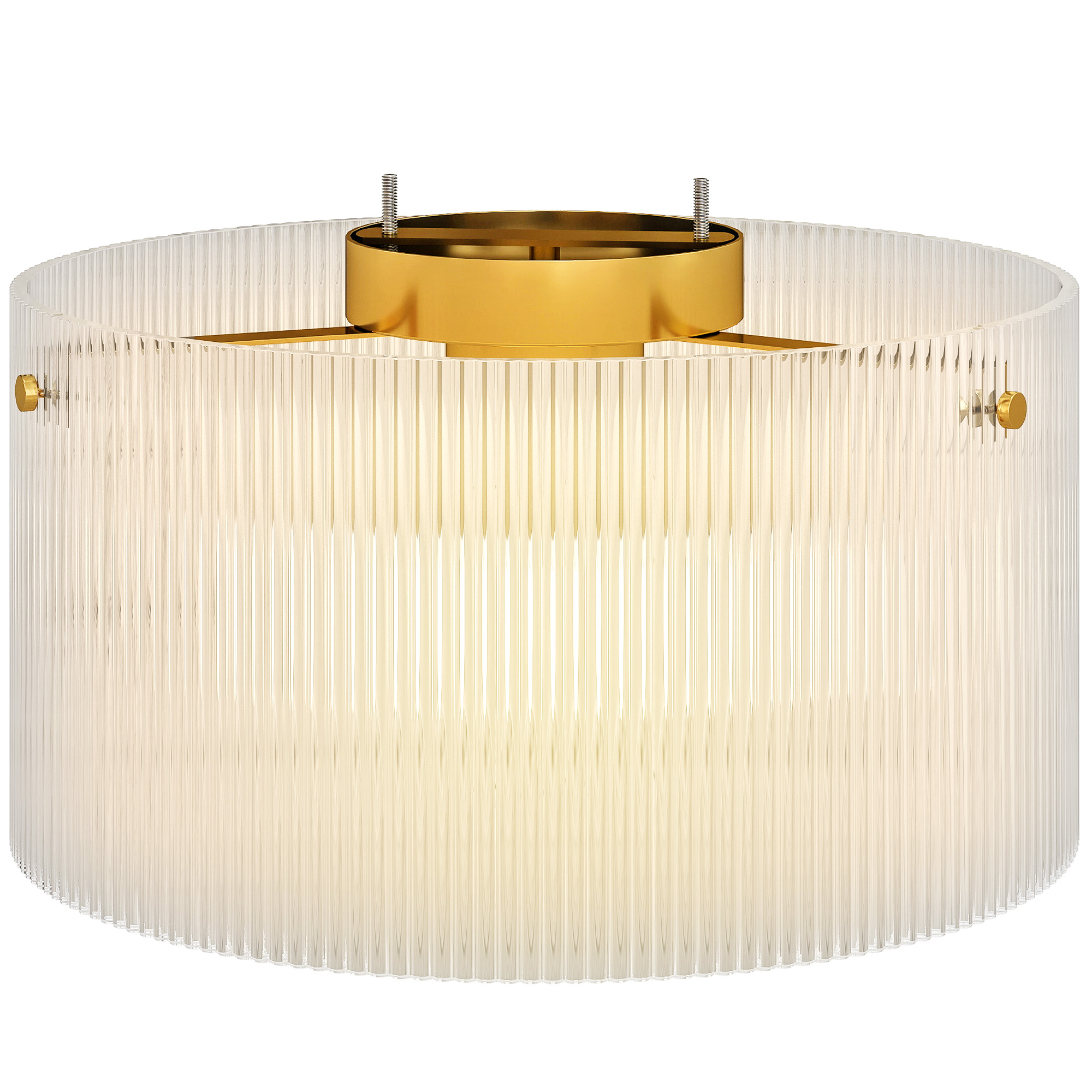 Deckenleuchte Mit Acryl- Und Metallschirm, Kompatibel Mit Halogen- Und Led-lampen