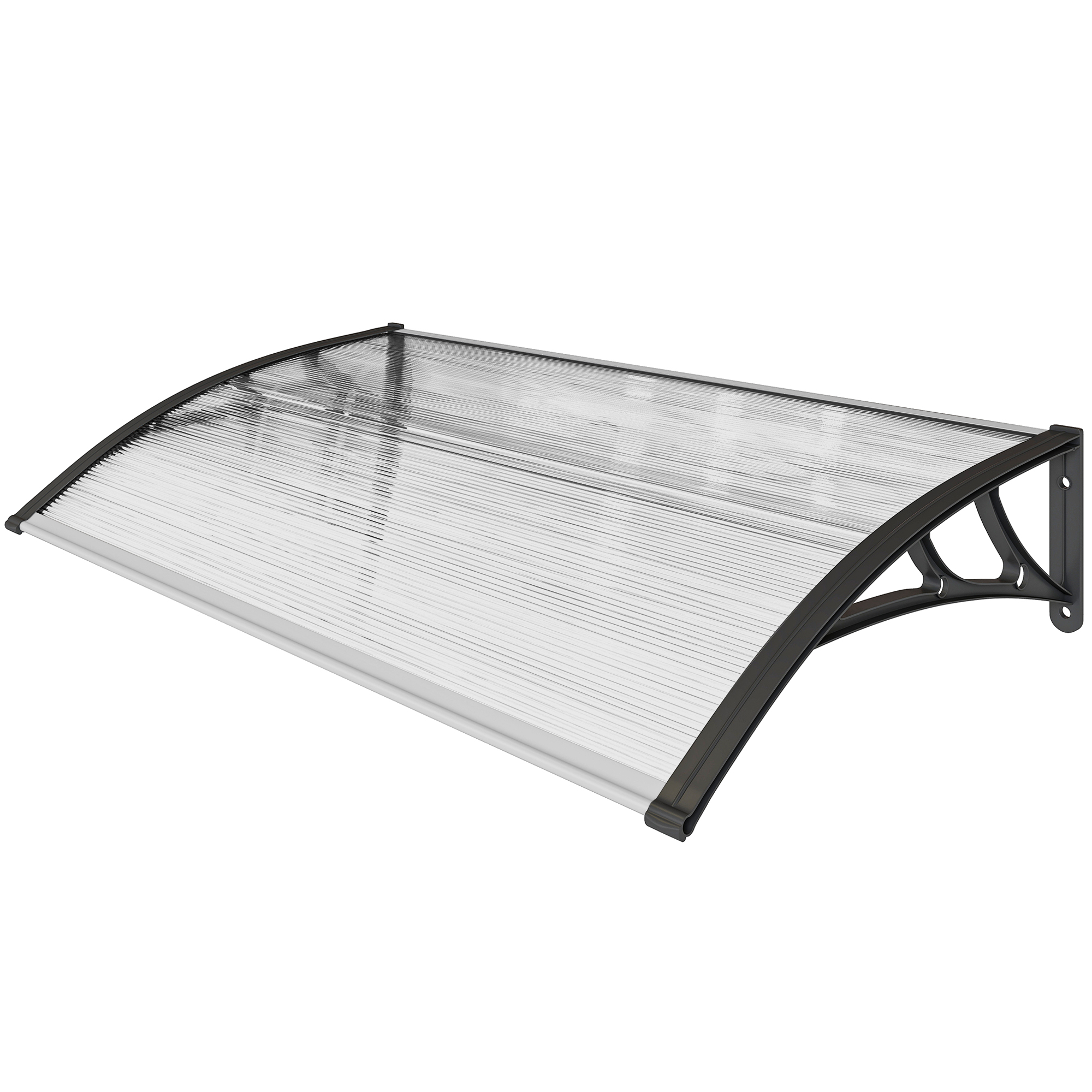 Tür- Und Fensterrollo 110 X 60 Cm Mit Polycarbonatplatten Und Transparentem Aluminiumstreifen