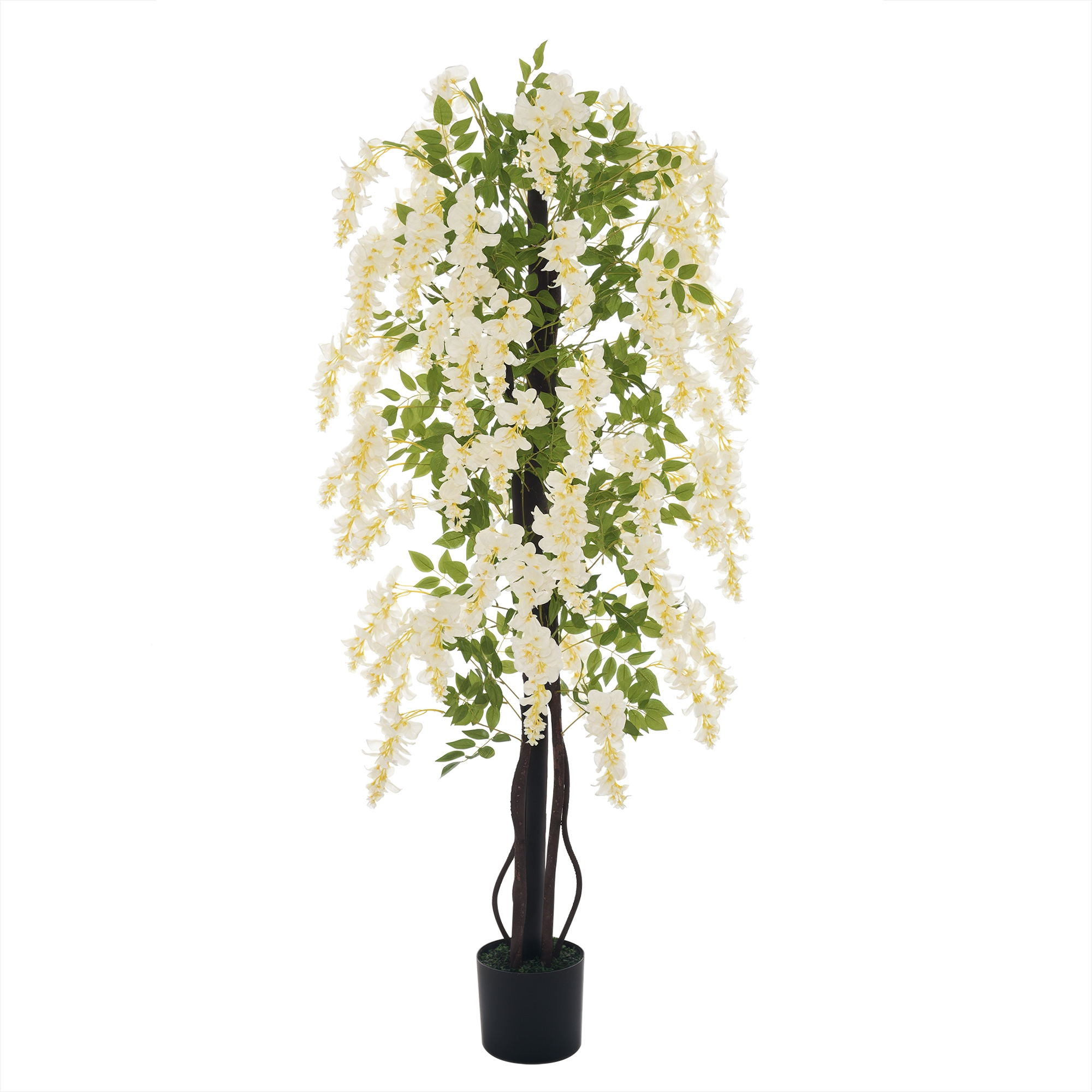 Große Künstliche Glyzinie, 165 Cm, Künstliche Kunststoffpflanze, Künstliche Topfblume, Realistisch Wirkende Kunstpflanze, Für Büro, Wohnzimmer, Schlafzimmer, Moderne Dekoration, Geschenk