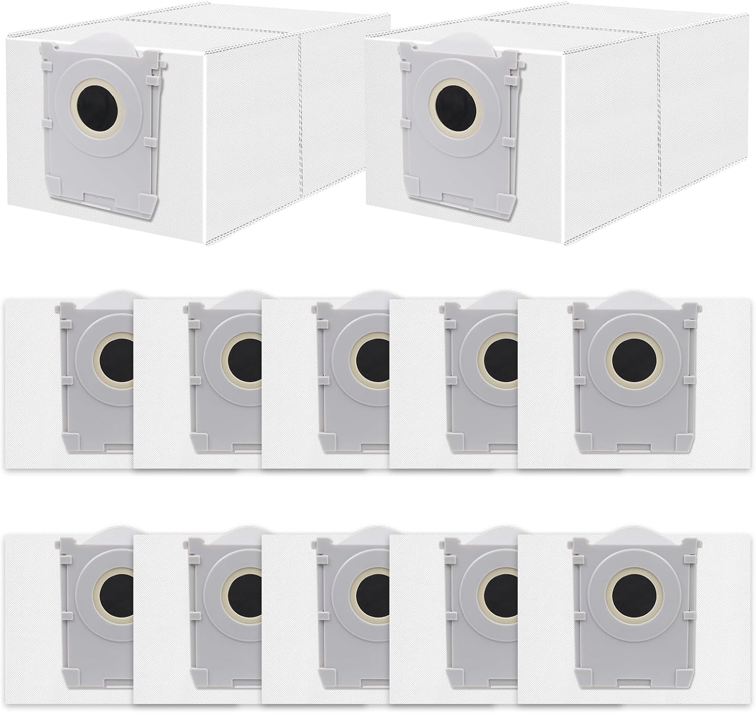 12 Stück Staubbeutel Für Ecovacs T50/t50 Pro Omni Gen2/gen3, T50 Max/t80s T80/t30c Omni, X8/x9 Pro Omni Staubsauger, Ersatzbeutel Zubehör Antibakterieller Staubsaugerbeutel Ersatzteile