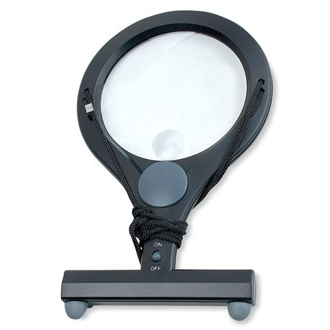 Carson Lumicraft Handlupe Mit 2-facher Vergrößerung, 4-facher Spotlinse Und Led-licht