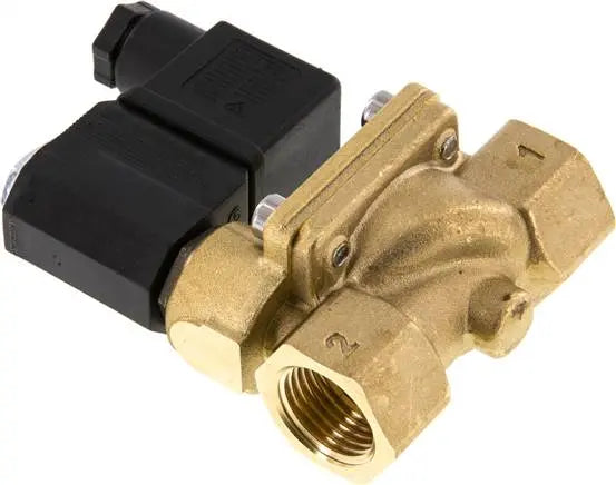 [neuwertig] B-ware Magnetventil Ventil 2 Wege Nc Nbr G 1 2 Messing 24 V Dc Magnetspule Stecker