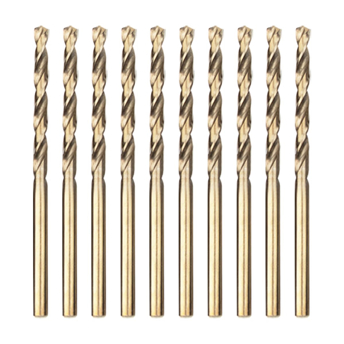 Set Mit 10 Professionellen 3-mm-spiralbohrern, Edelstahl, Din 338-norm