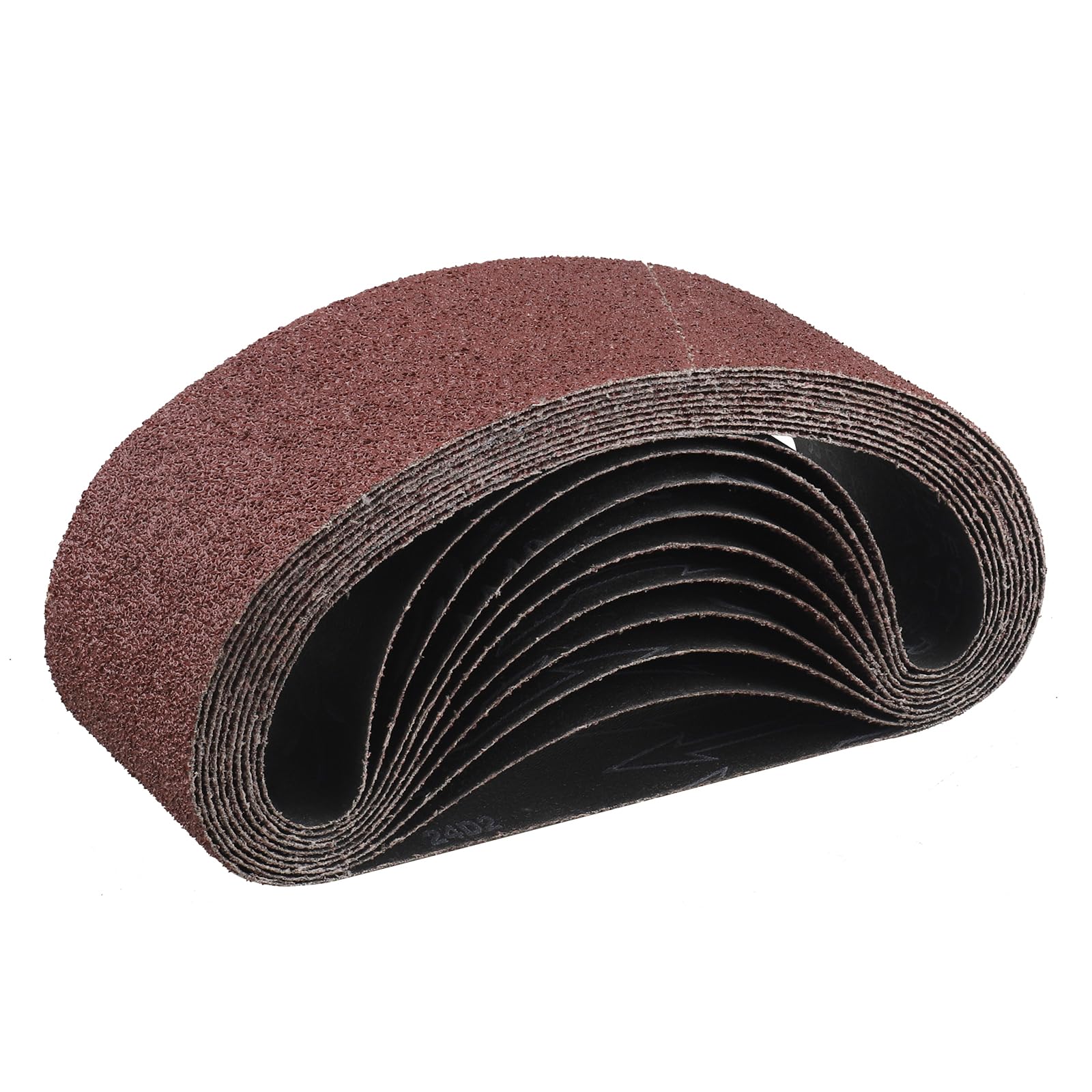 Schleifbänder, 75 X 533 Mm, Satz Mit 10 Schleifbändern Der Körnung 40.