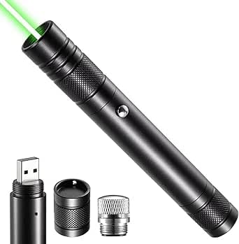 Hochleistungsfähige Usb-taschenlampe Mit Großer Reichweite, Wiederaufladbar, Mit Vielseitiger, Abnehmbarer Sternkappe Für Astronomische Beobachtungen
