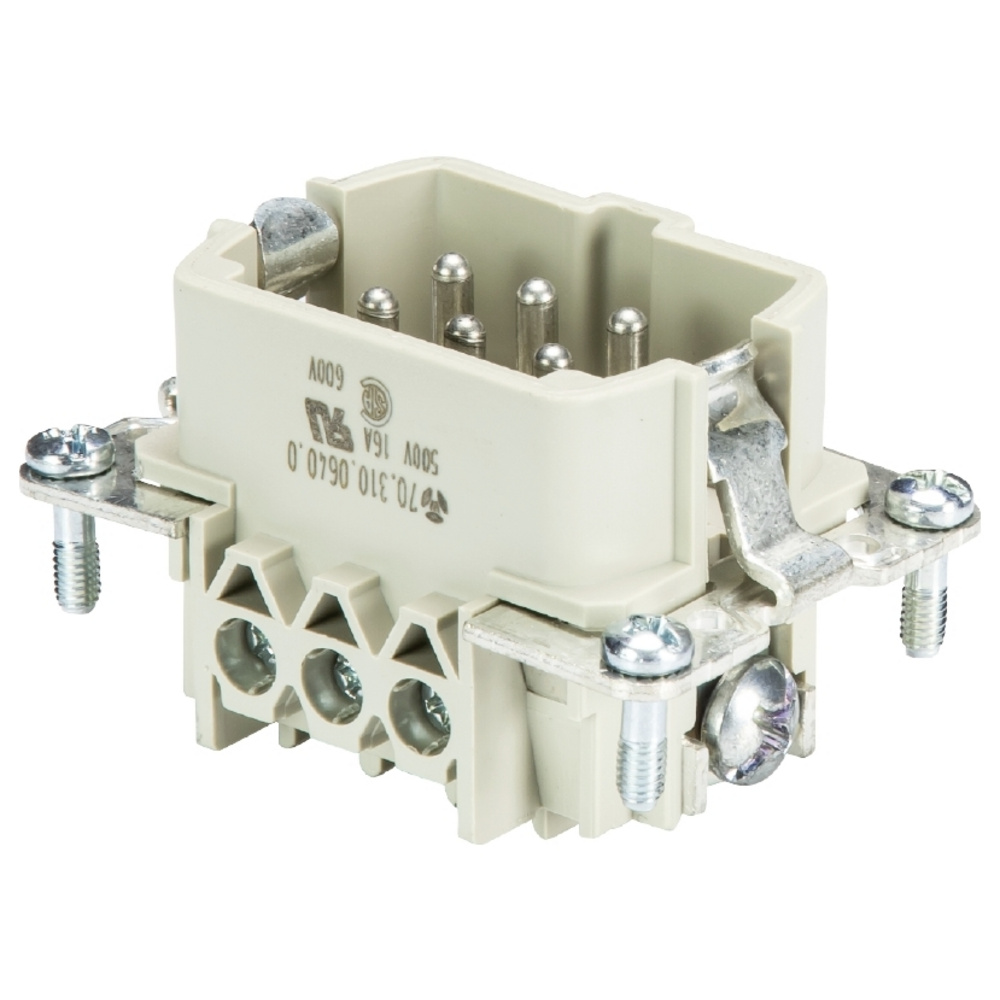 Wieland Electric 70.310.0602.0 Steckereinsatz Gesamtpolzahl 6 10 St.