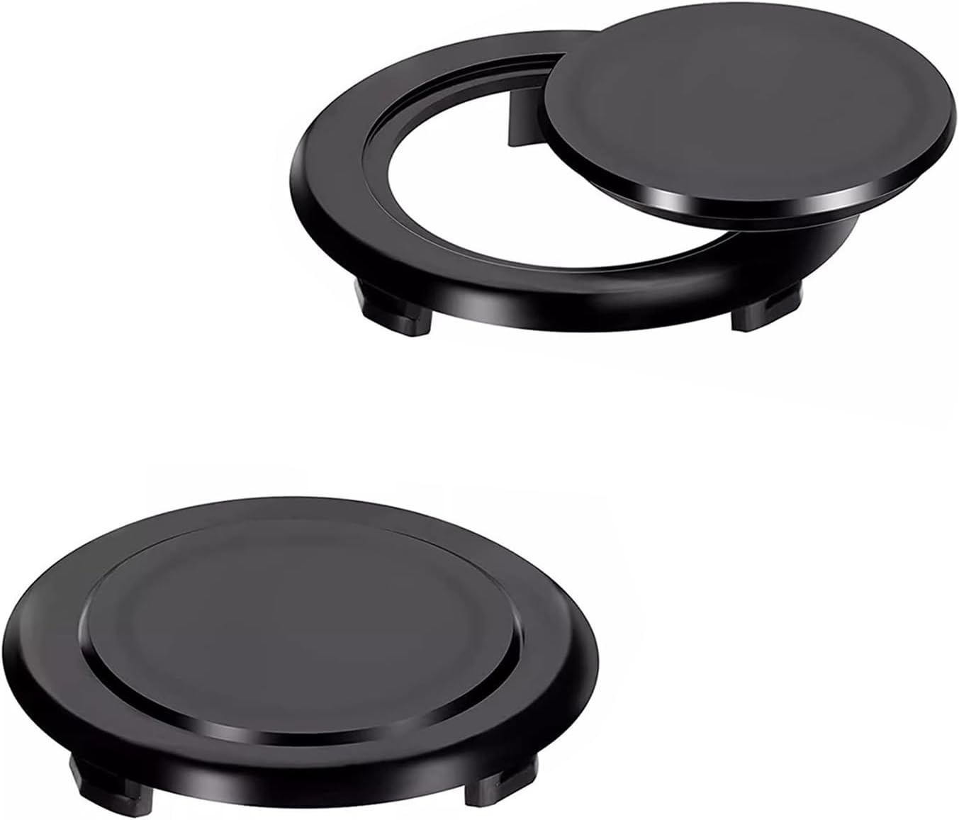 Set Mit 2 Schirmlochringen, Einsatzstopfen Für Sonnenschirme, Standard-ersatzteil Aus Kunststoff, Schwarz