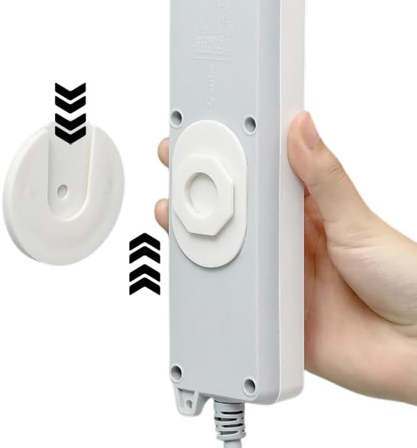 Set Mit 2 Selbstklebenden, Bohrfreien Steckdosenleistenhaltern Zur Wandmontage Steckdosenleistenhalter Für Steckdosen, Router Und Zur Organisation In Der Küche