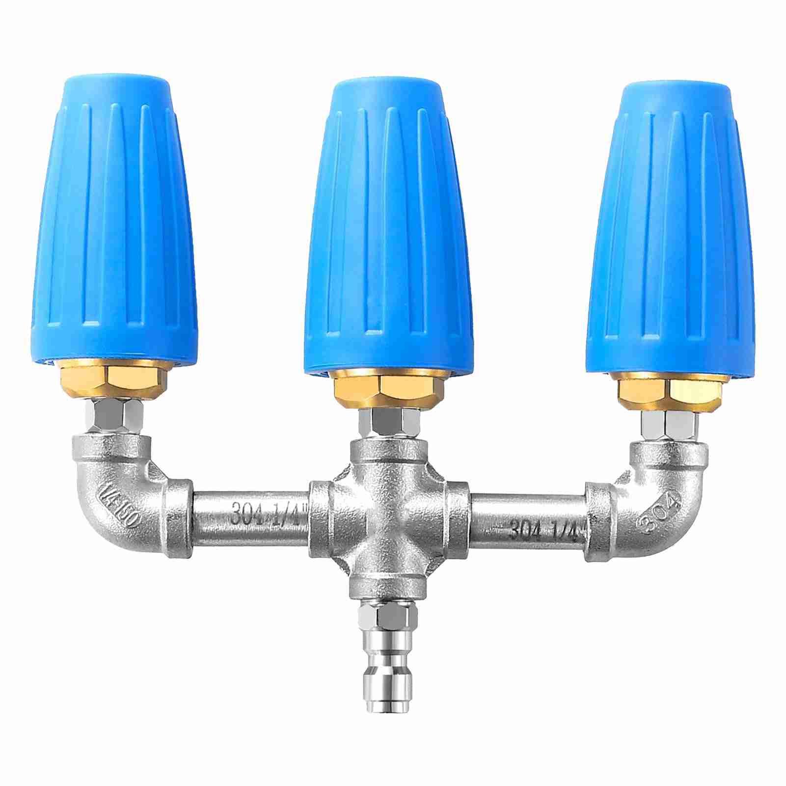 3-in-1-turbodüse, 2-zoll-öffnung, 4000 Psi Druck, 360°-drehung, Mit 1/4-zoll-schnellanschluss.