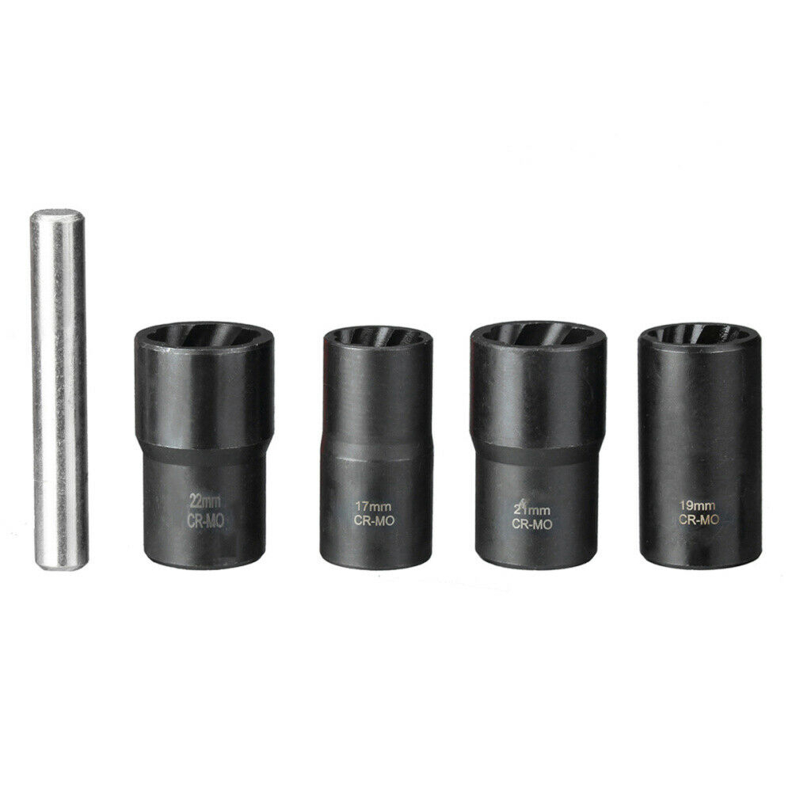 Satz Mit 5 Torsionsnüssen Für Beschädigte Oder Abgenutzte Radmuttern Und Radmutternausdreher 17/19/21/22 Mm (blau)