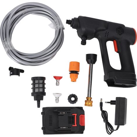Tragbarer, Kabelloser Hochdruckreiniger 900 Psi, Betrieben Mit Einem 8,888 Ah Akku, Mit Pistole Und 6-in-1-düse (eu-stecker).