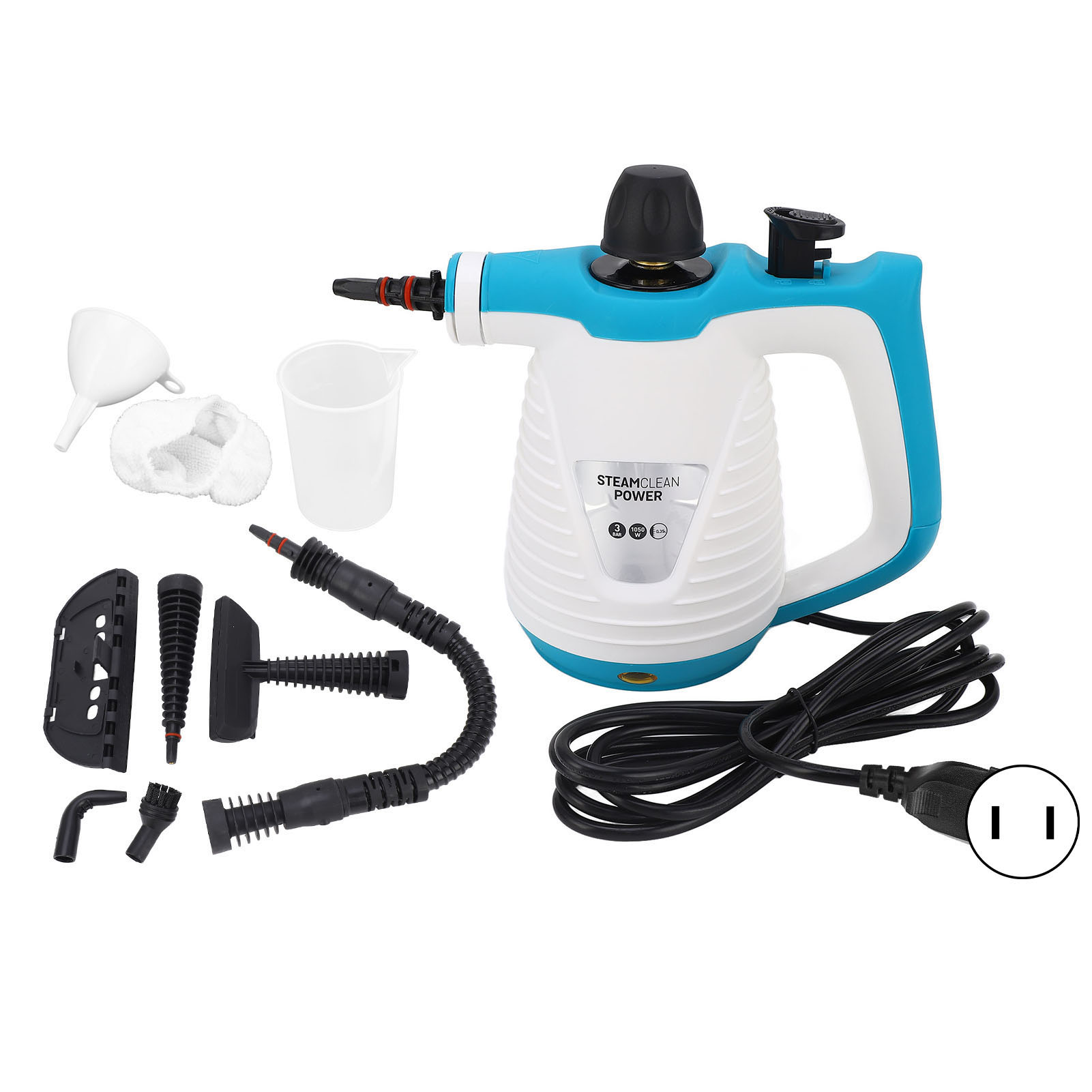 Tragbares Dampfreinigungsset, 350 Ml, Multifunktionsgerät Für Küche Und Bad, 900–1050 W, Us-stecker, 110–120 V