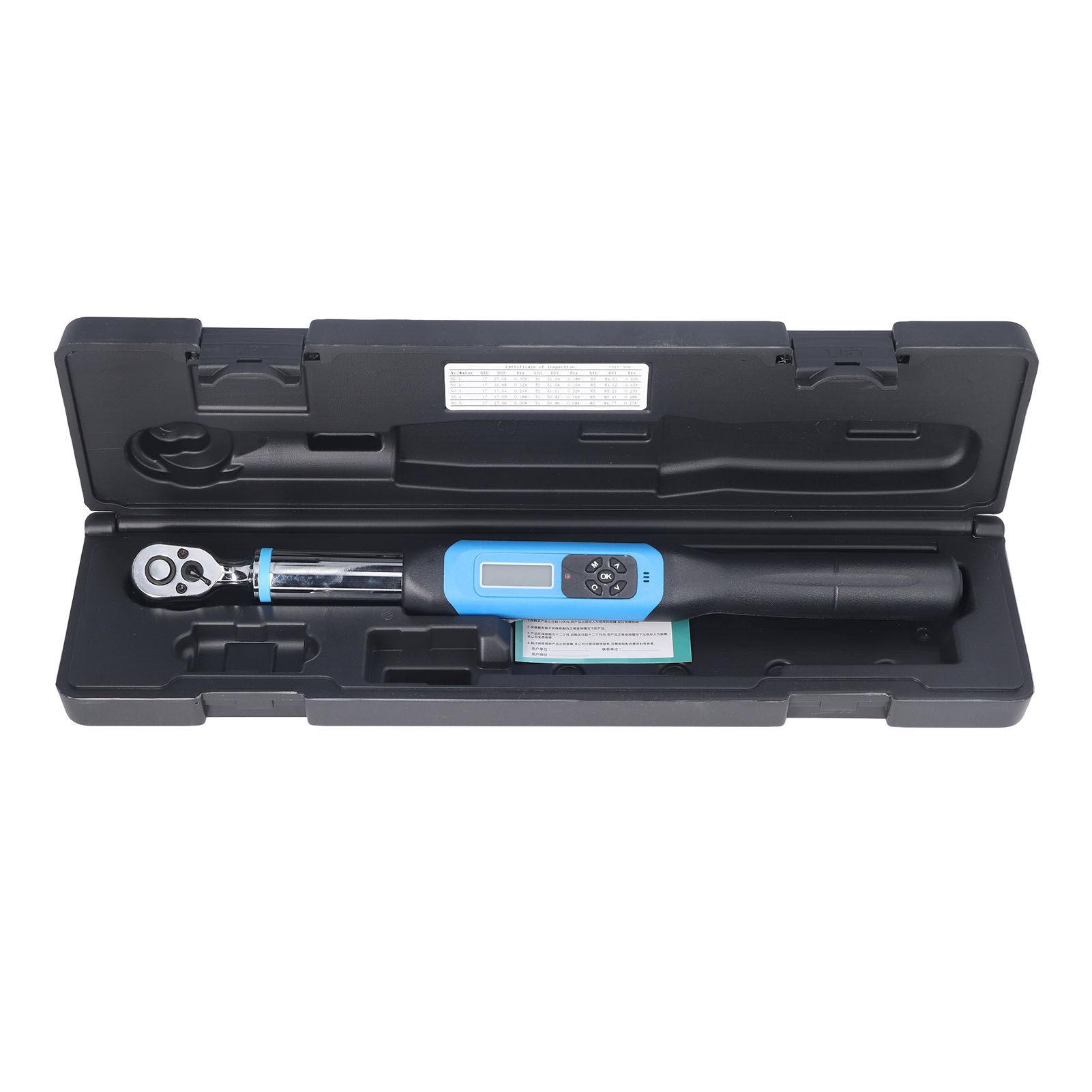 3/8" Digitaler Drehmomentschlüssel, 4 Stück, Akustischer Und Optischer Alarm, Einstellbarer Elektronischer Drehmomentschlüssel