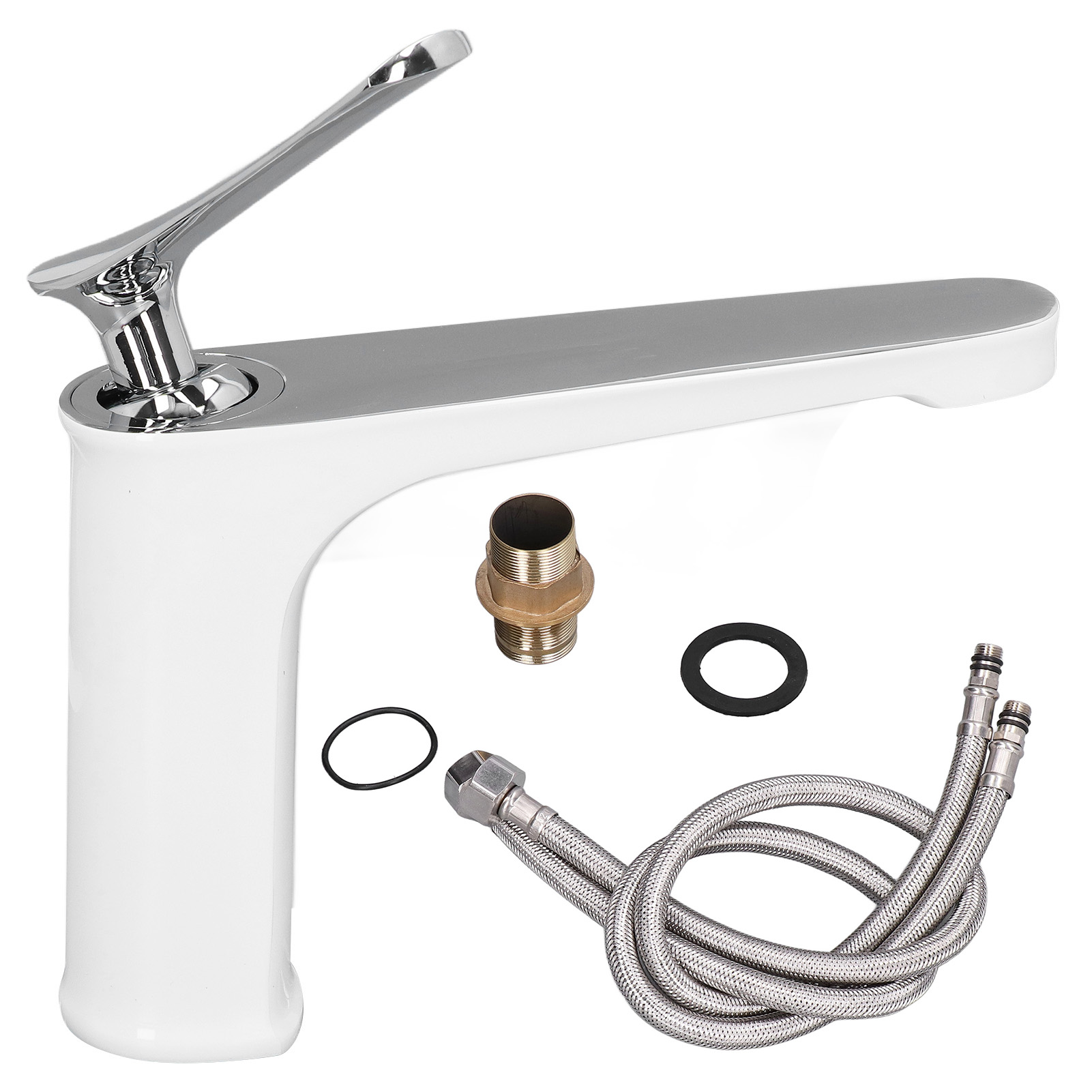 G1/2 Einhebel-waschtischarmatur Mit Metallgriff Und Robustem, Massivem Messing-armaturenfuß