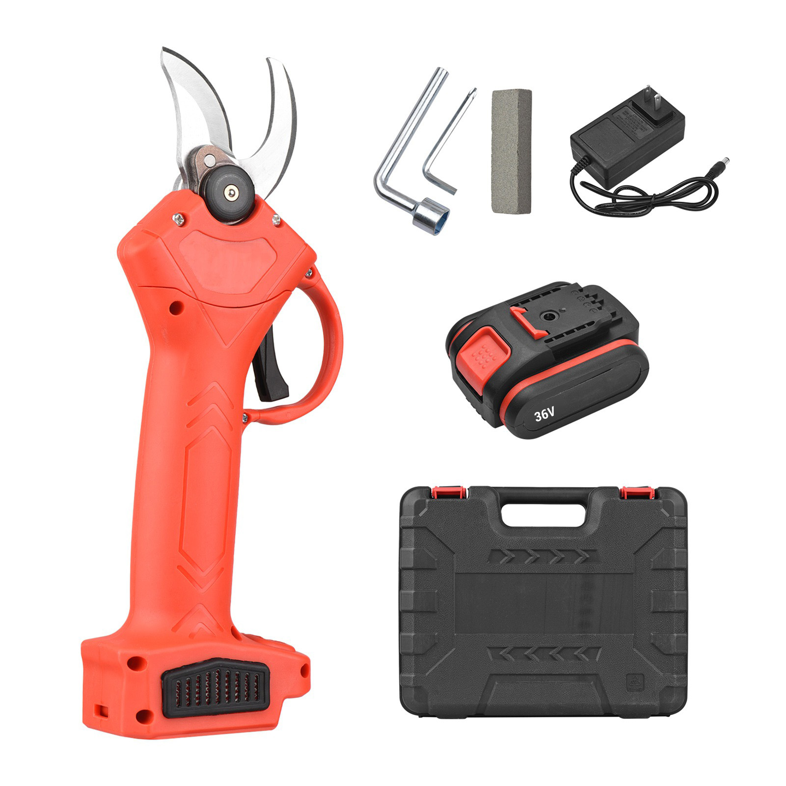 36v Akku-elektro-gartenschere, Tragbare Gartenschere, Astschneider Mit Lithium-akku-adapter, Ideal Für Die Gartenarbeit.