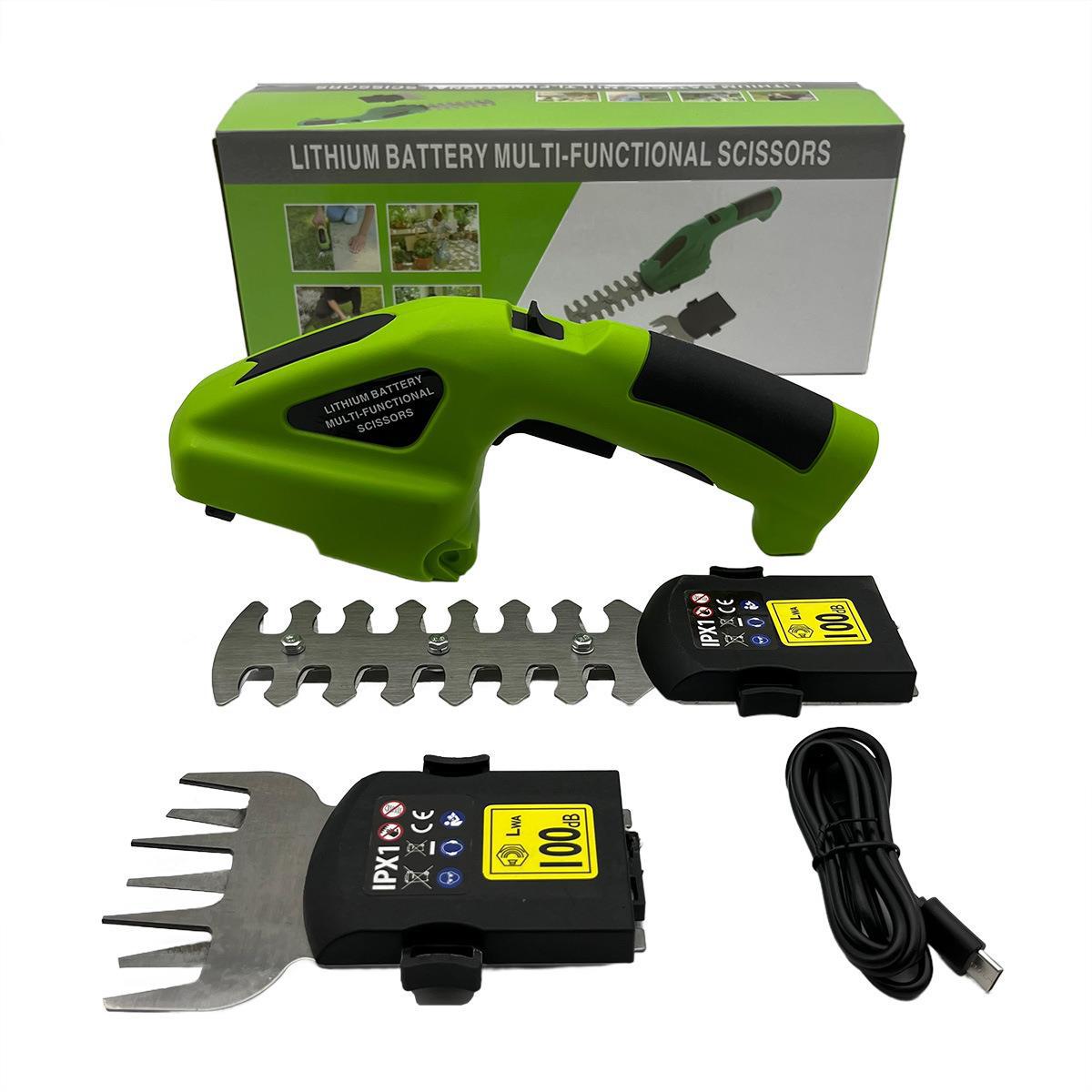 Elektrische Heckenschere, Lithium-akku, Gartenschere, Rasentrimmer, Gartengerät