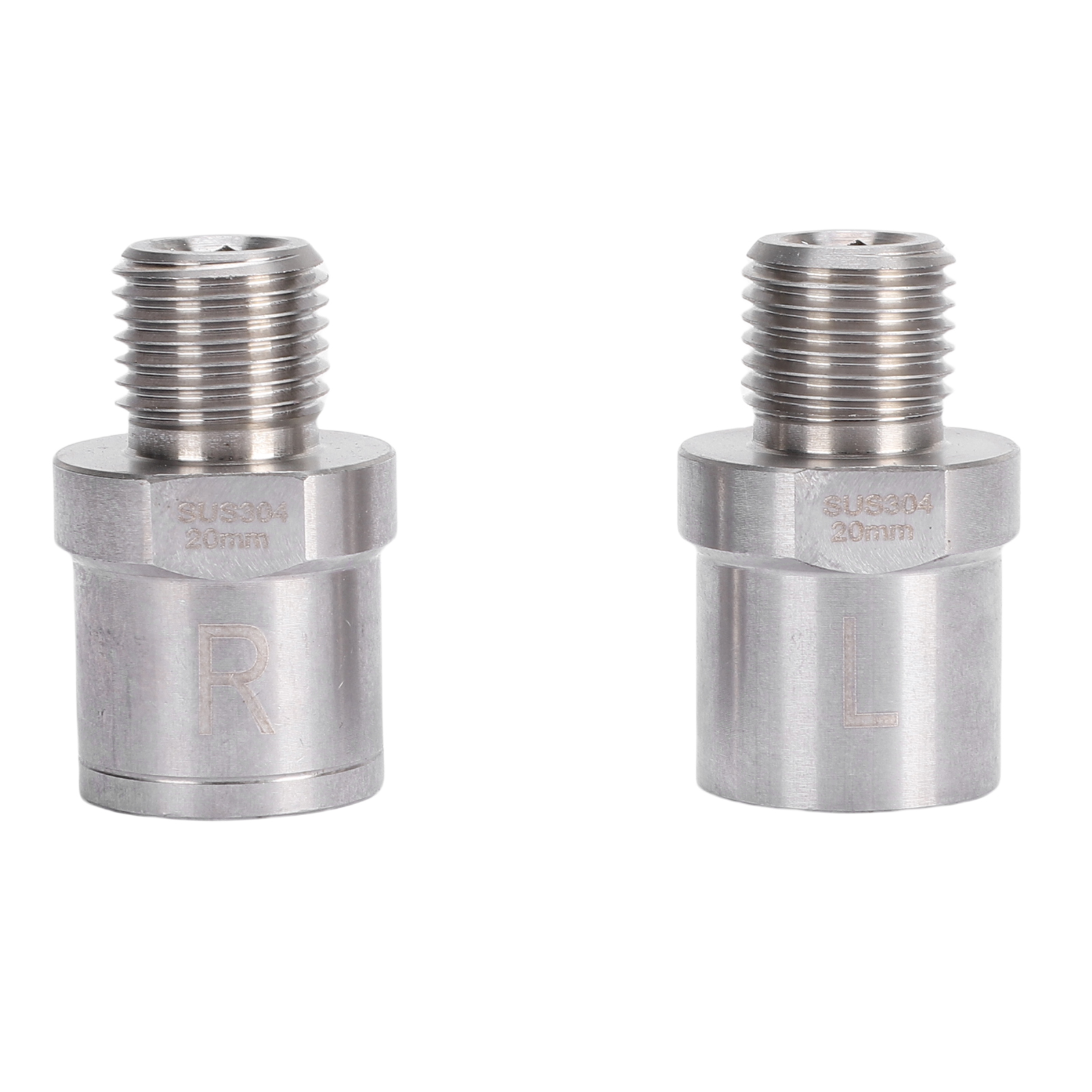 Paar Fahrradpedaladapter Aus Edelstahl, 1/2"-außengewinde Auf 9/16"-innengewinde, Pedalverlängerungen Für Kurbeln