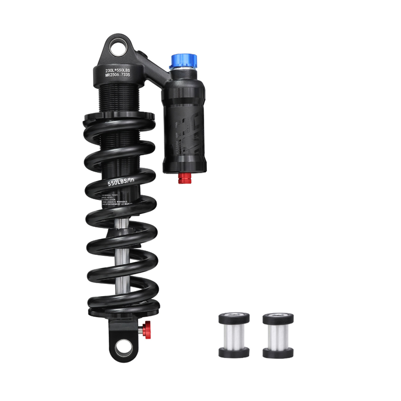 Schraubenfeder-stoßdämpfer Mit Dämpfung Für Atvs, 550 Lb, Einstellbarer Druck 200-300 Psi, 230 Mm-550 Lb