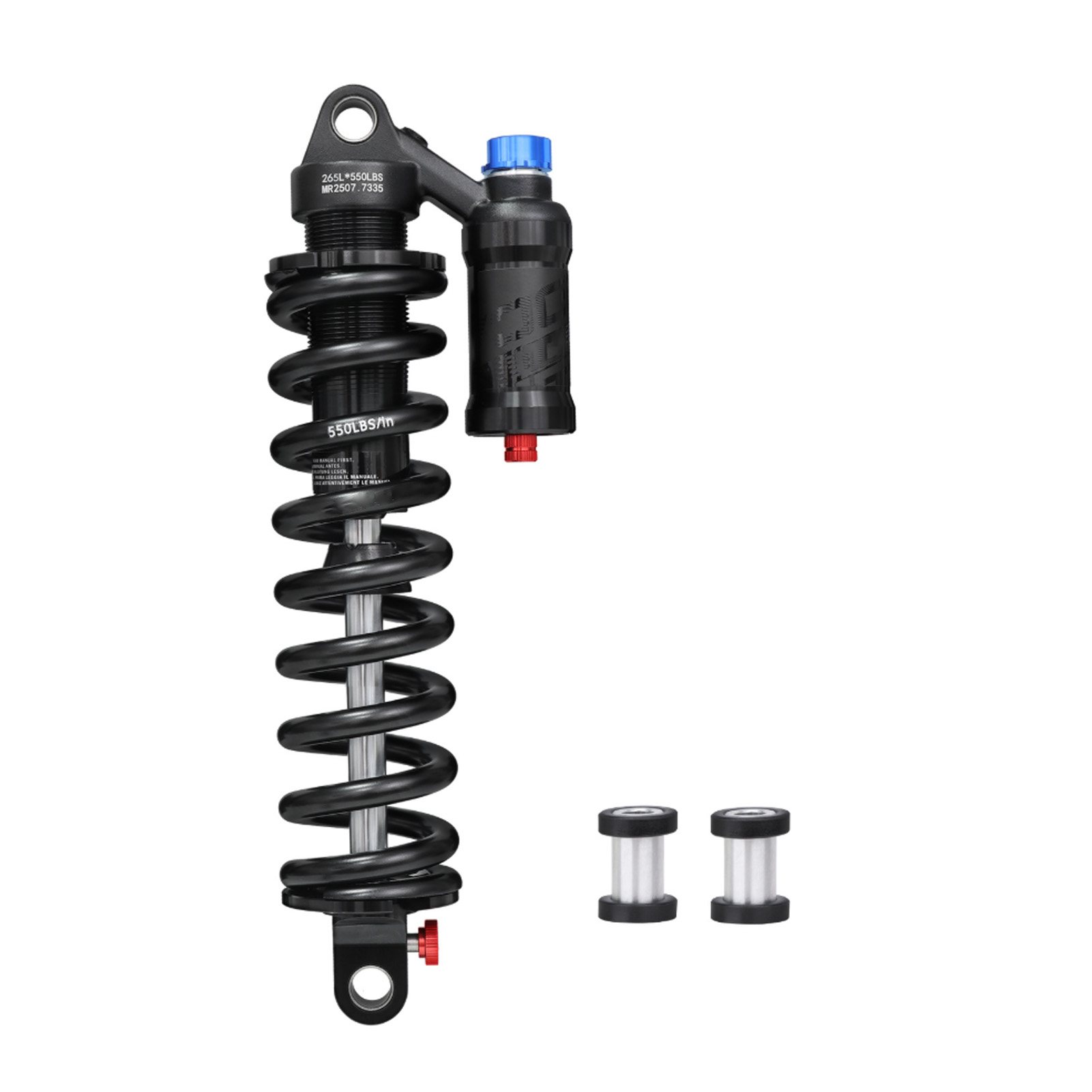 Schraubenfeder-stoßdämpfer Mit Dämpfung Für Atvs, 550 Lb, Einstellbarer Druck 200-300 Psi, 265 Mm-550 Lb