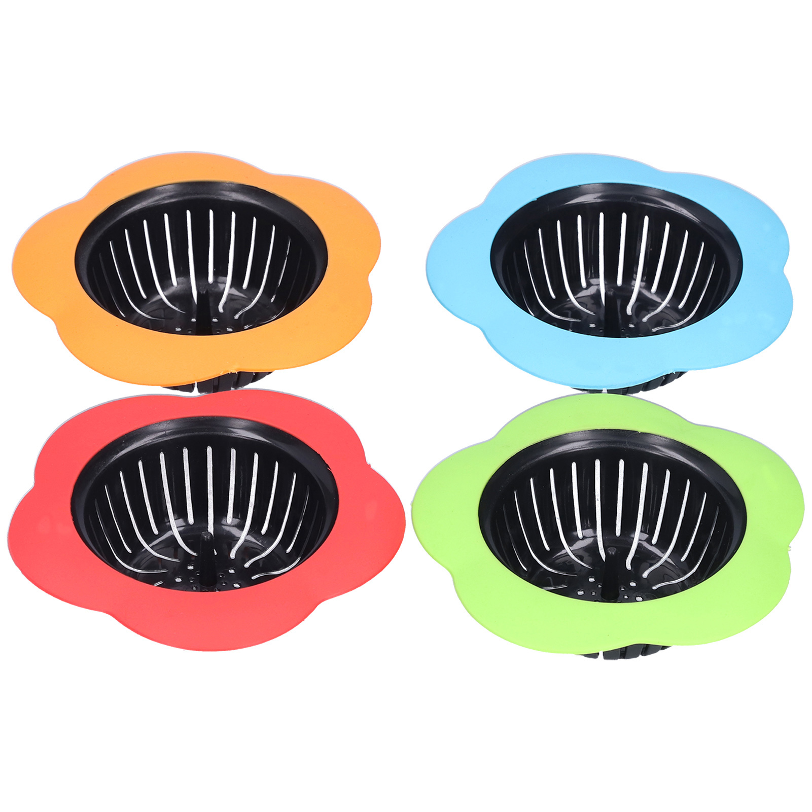 Set Mit 4 Haarfiltern Für Waschbecken, Dusche, Badezimmer, Waschküche, Badewanne Und Küche