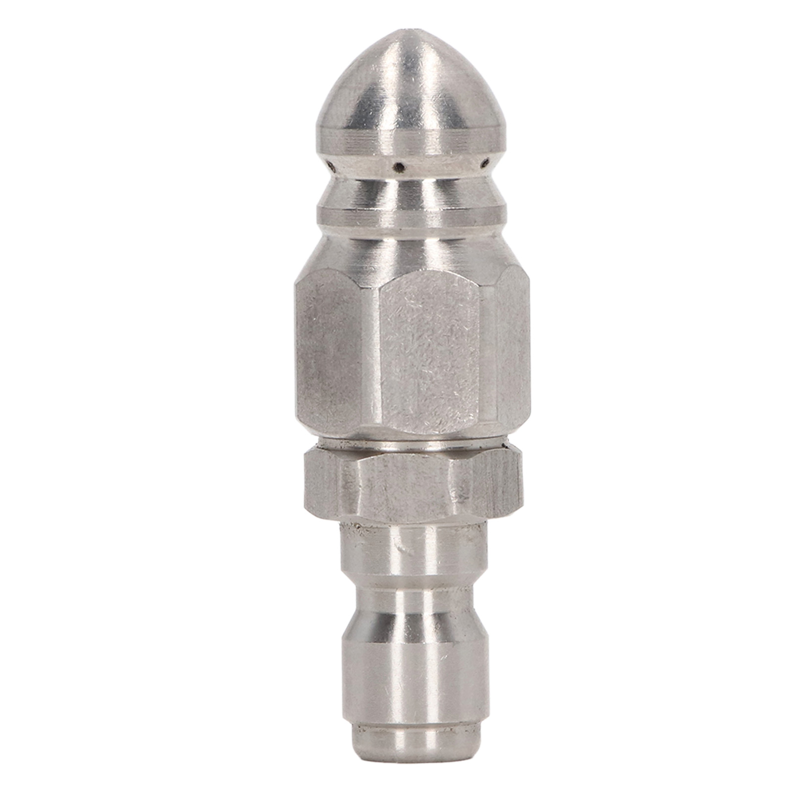 5000 Psi Edelstahl-hochdruckreinigerdüse, 1/4"-npt-schnellanschluss Für Die Reinigung, Spitzer Kopf, 1 Vorderes Loch, 6 Hintere Löcher