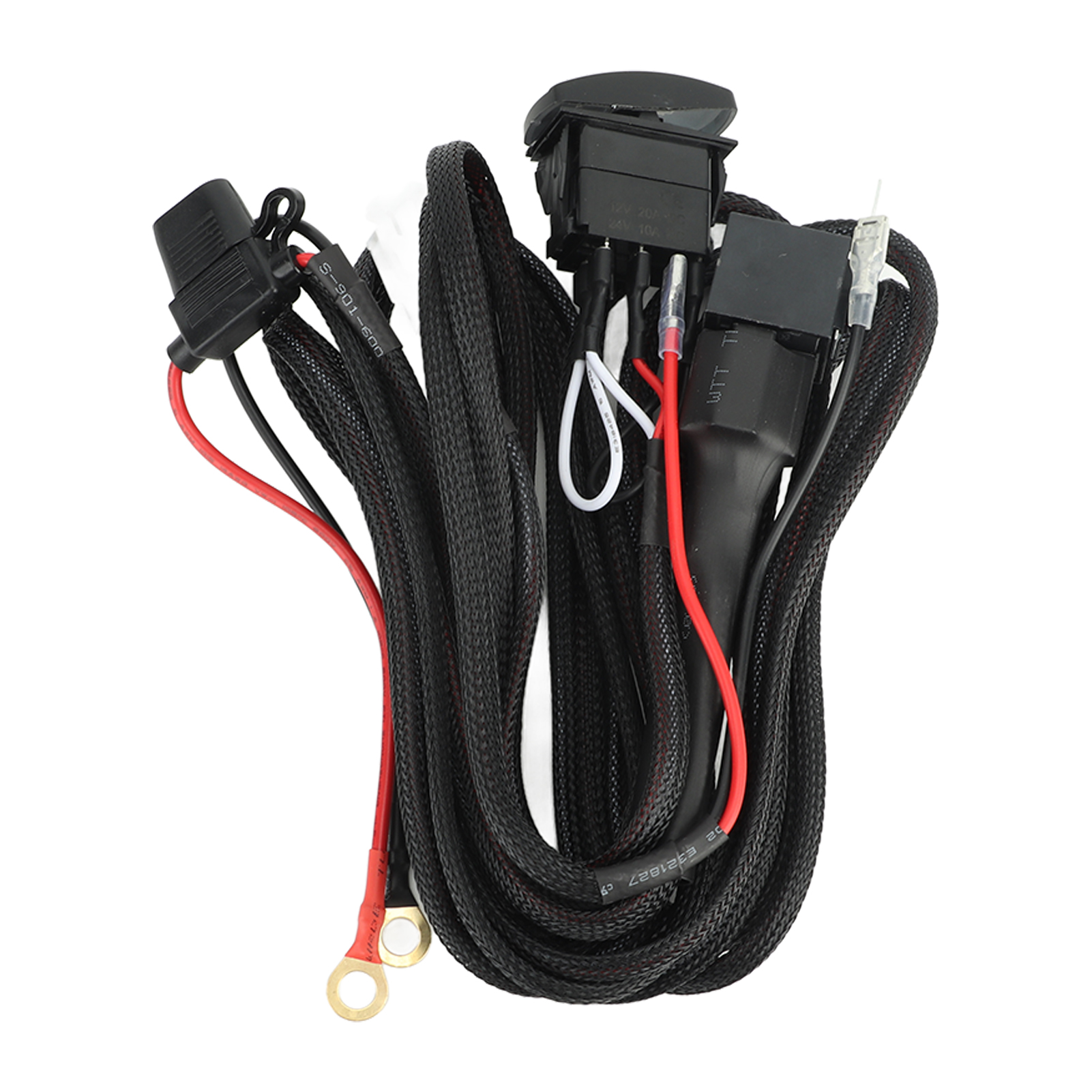 Kabelbaum Für 12v-led-arbeitsscheinwerfer, 16-gauge-kabel Mit Hoher Elektrischer Leitfähigkeit, Für Atv, Suv, Jeep Und Pickup-truck