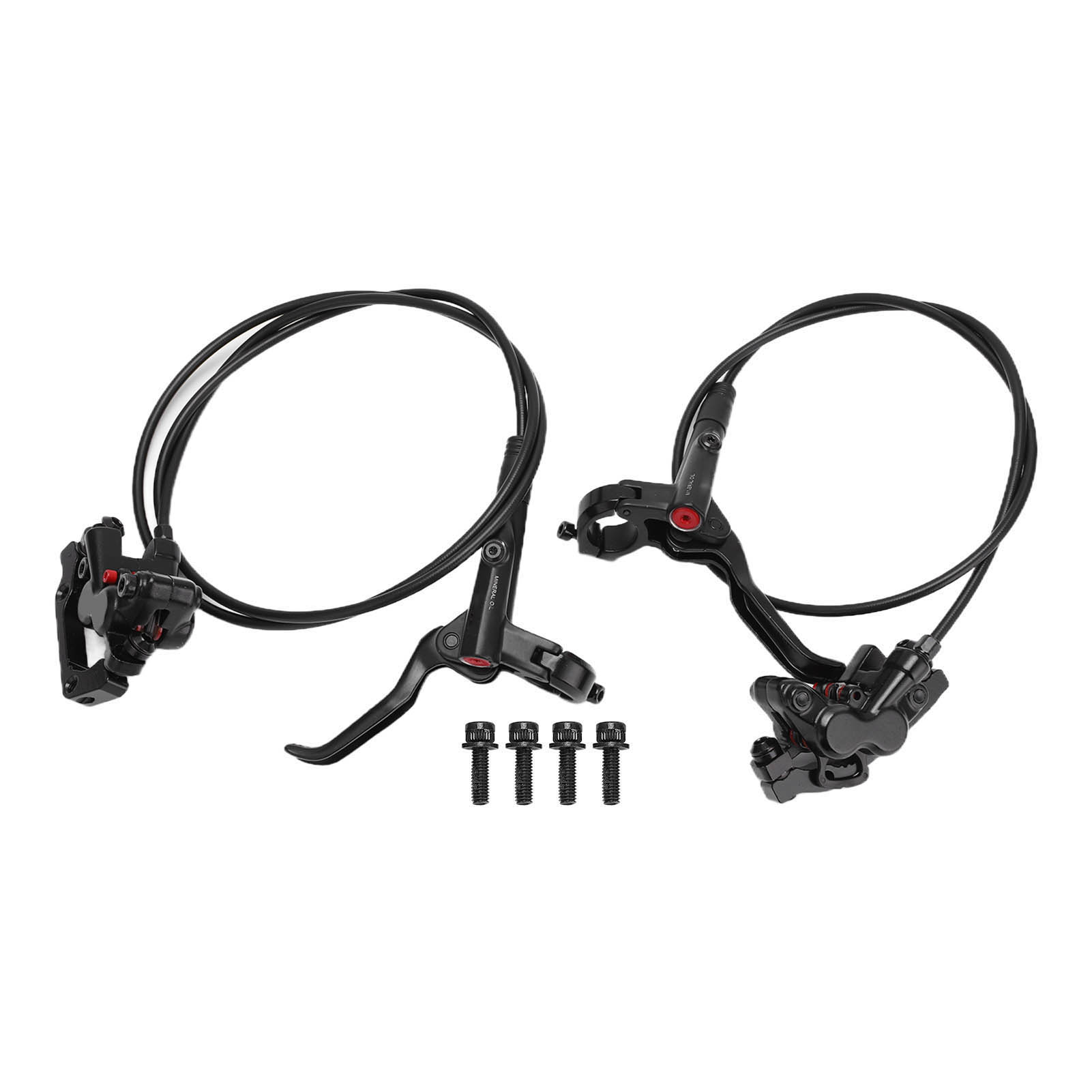 Hydraulische Scheibenbremse Meroca M4 Für Fahrräder, Mt420 4-kolben-bremssattel, Linke Hinterradbremse, Rechte Vorderradbremse