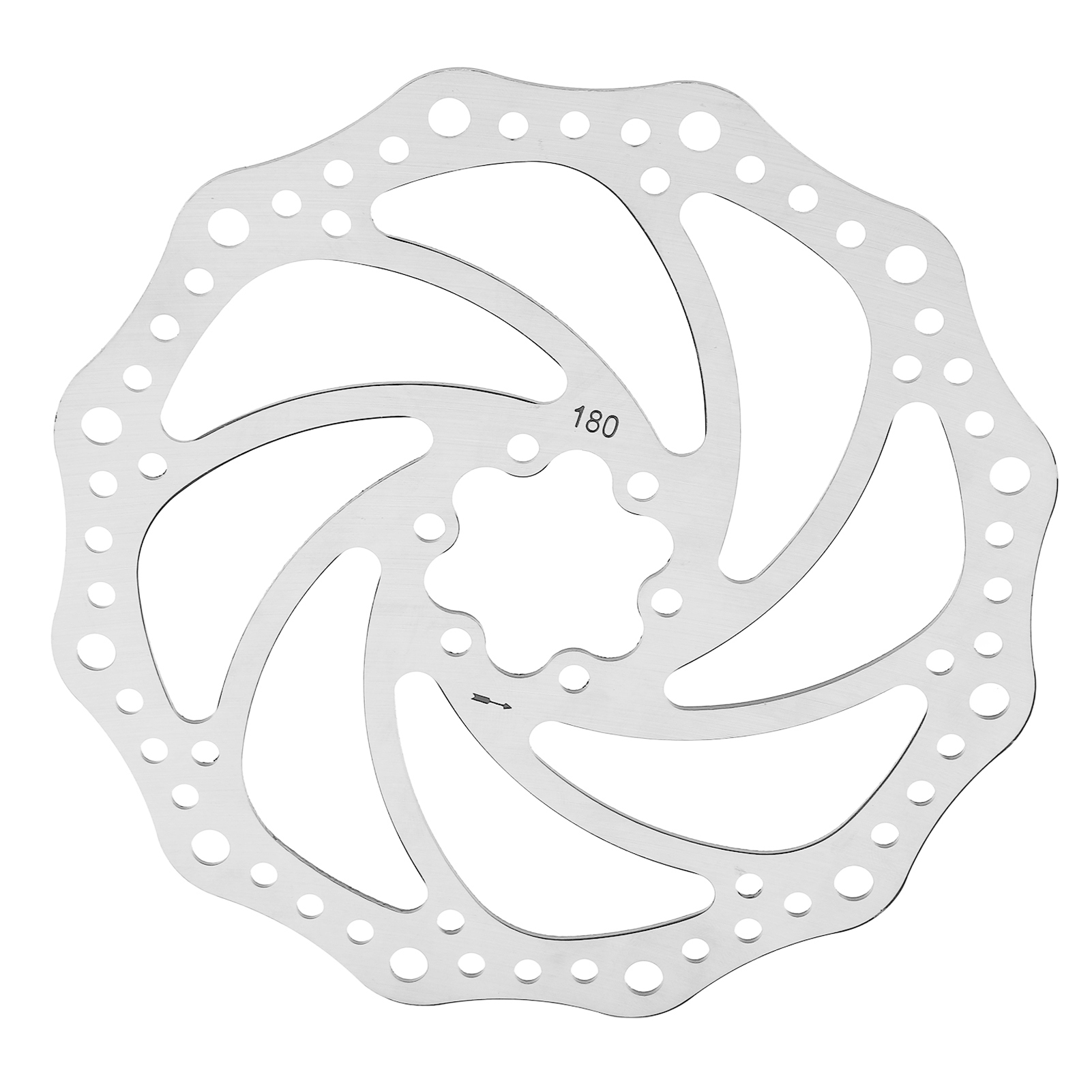 Stahlbremsscheibe Mit 6-loch-befestigung Für Mountainbikes Und Rennräder, 180 Mm / 7,1 Zoll. Ersatzteile Für Mountainbike-/rennradzubehör.