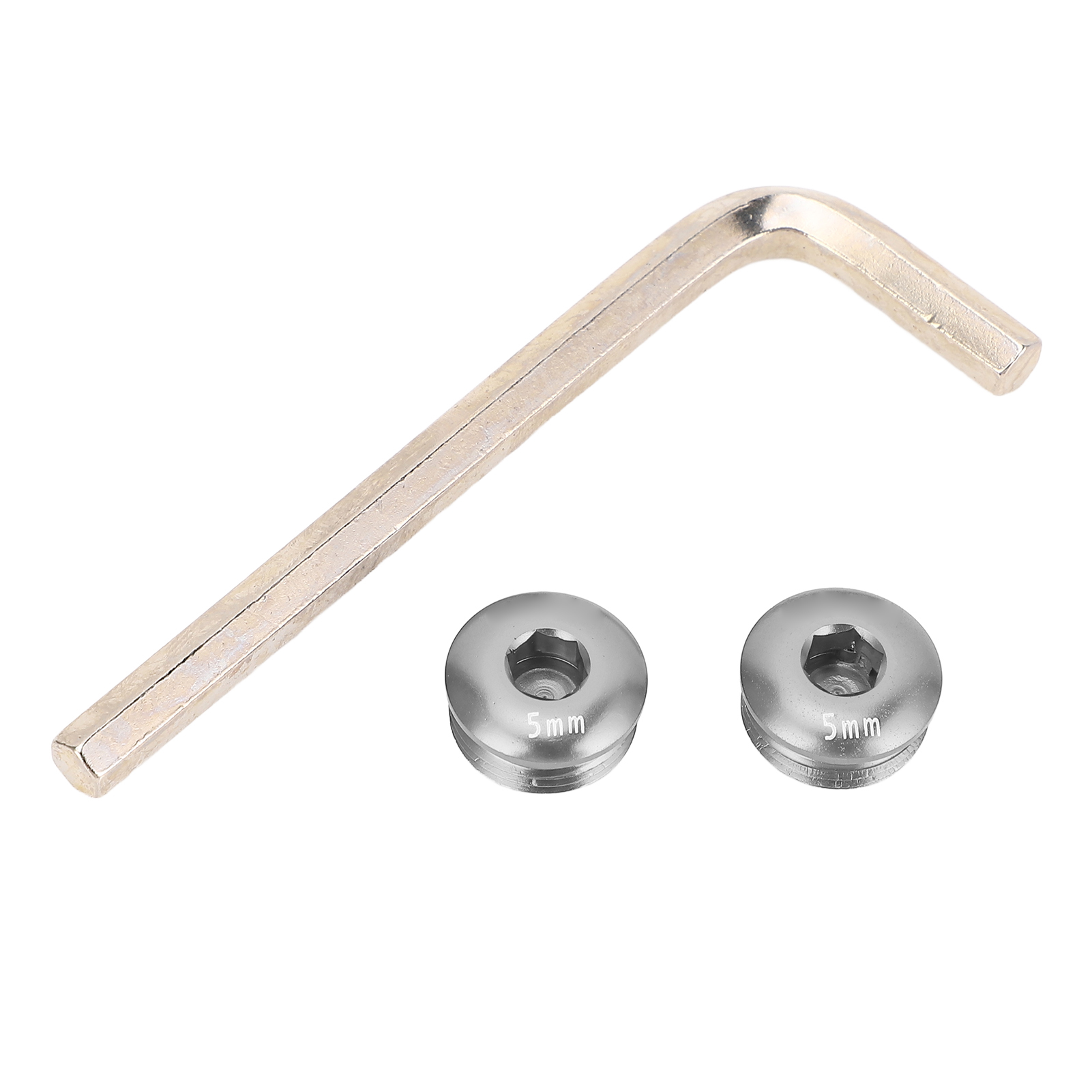 Schraubenabdeckung Für Fahrradpedale Aus Aluminiumlegierung, M14-gewinde, 5 Mm, Titanfarbe, Für Mountainbikes