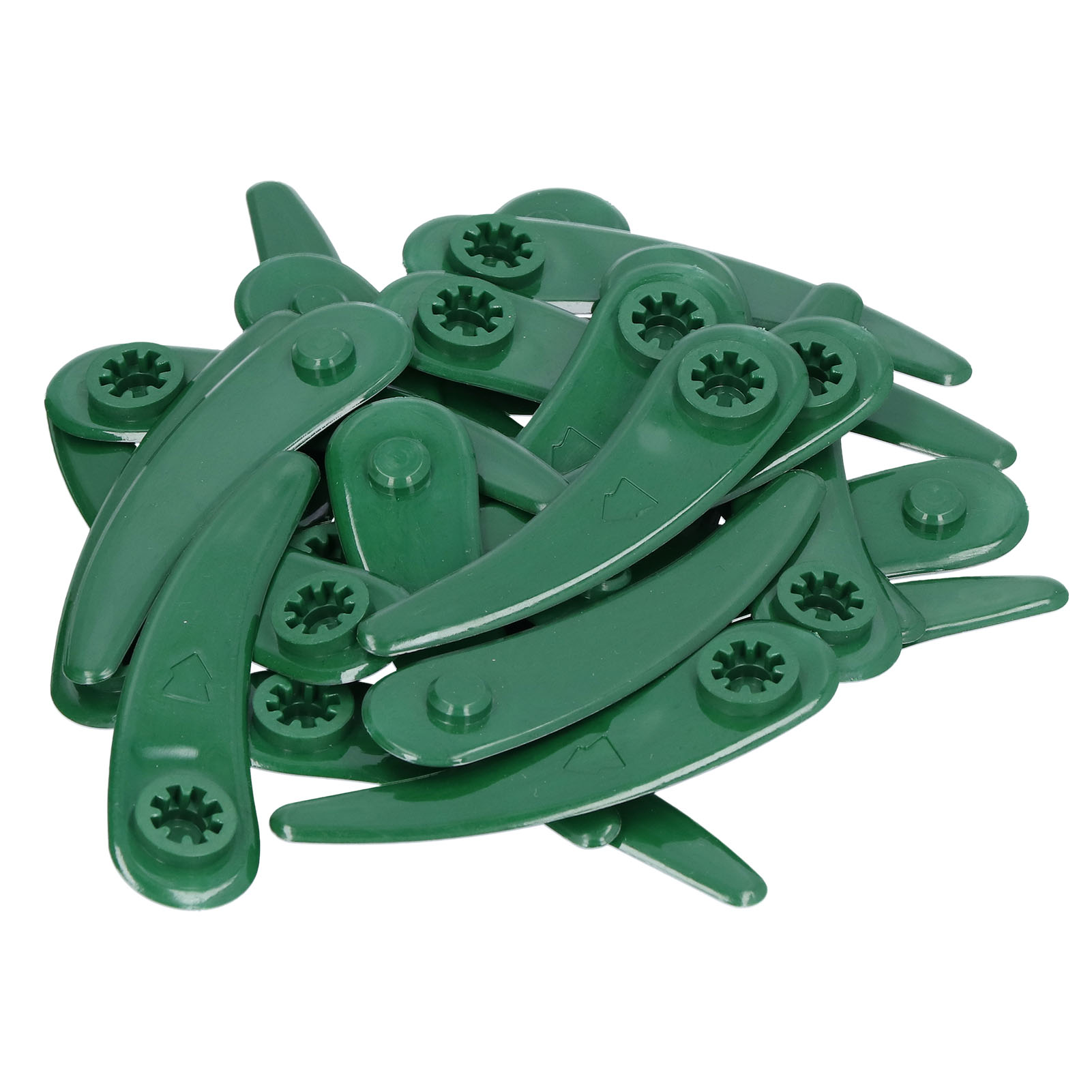 25 Ersatzmesser Für Bosch-rasentrimmer (grün Und Schwarz)