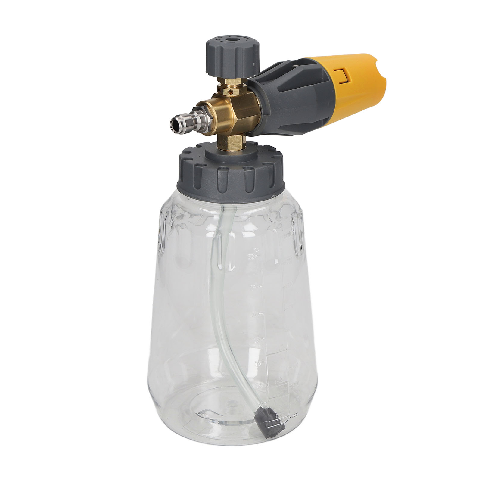 1-liter-schaumgenerator (4000 Psi), Einstellbarer Hochdrucksprüher, Reinigungsspray, 1/4"-npt-schnellanschluss, Gelb
