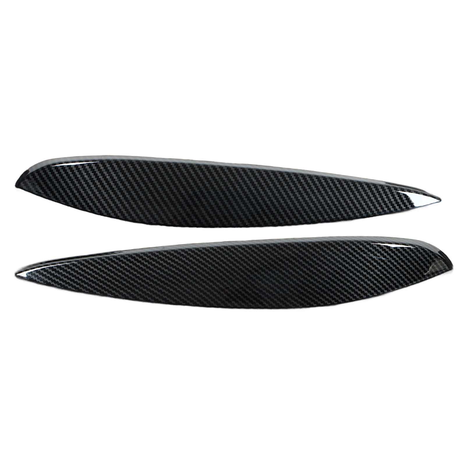 Satz Mit 2 Linken Und Rechten Frontscheinwerferblenden Aus Abs In Carbonfaser-optik Für Mercedes-benz Smart 453, Fortwo Und Forfour (2015-2020).