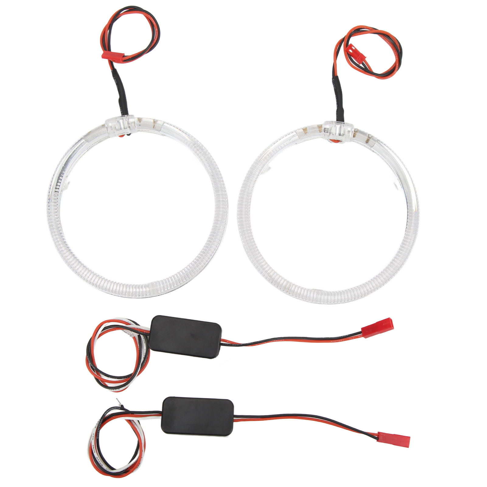 Led-angel-eyes-lichtleiter Für Autos, 95 Mm/3,7 Zoll, Violettes Licht, 9–36 V, Für Scheinwerfer, Tagfahrlicht Und Blinker