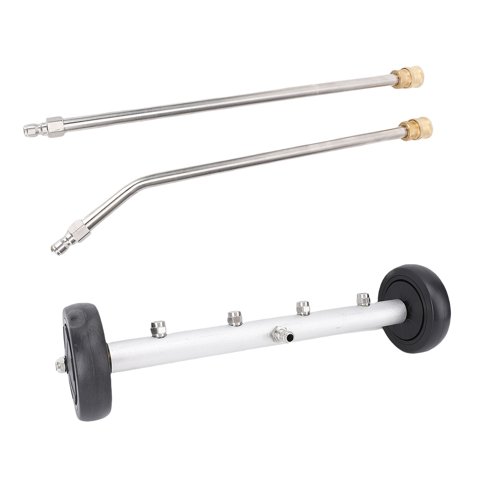 Chassisreiniger Mit Verlängerung, 45 Cm (17,7 Zoll) Hochdruckreiniger Für Pkw, Lkw, Suvs Und Anhänger (schwarz).