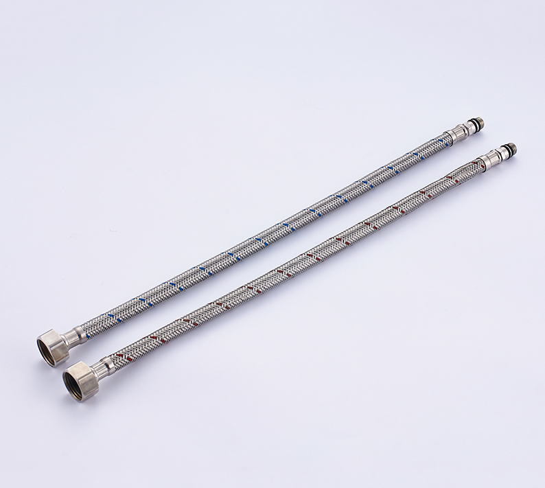 Armaturen Aus Edelstahl, Flexible Wasserzulaufschläuche Für Warm- Und Kaltwasser (3/8"c/9/16")