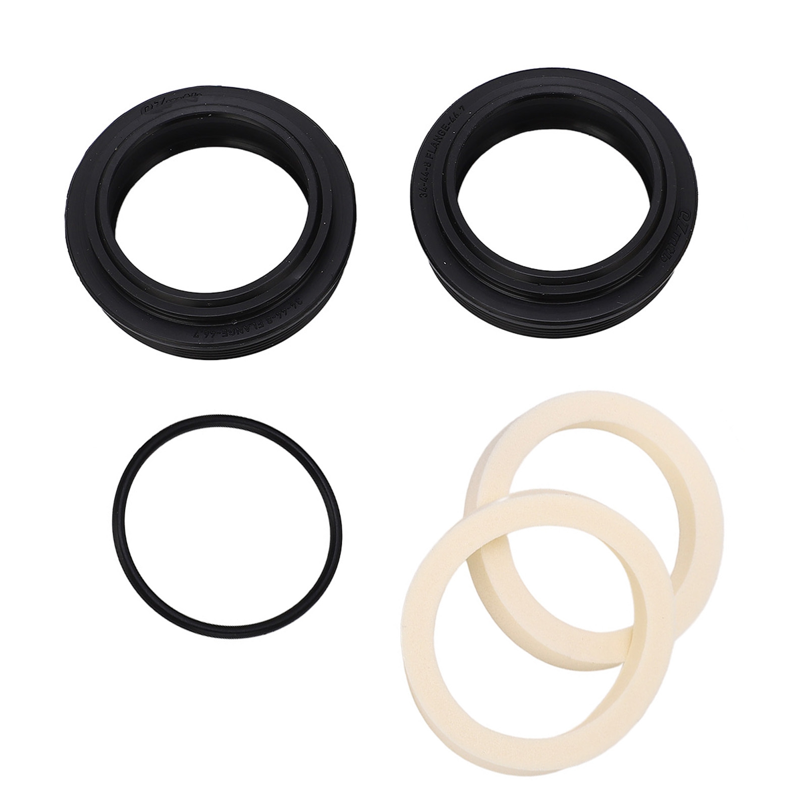 Reparaturset Für Staub- Und Öldichtungen An Mountainbike-vorderradgabeln (34-44 Mm Flansch, 46,7 Mm Durchmesser) Mit Montagewerkzeug.