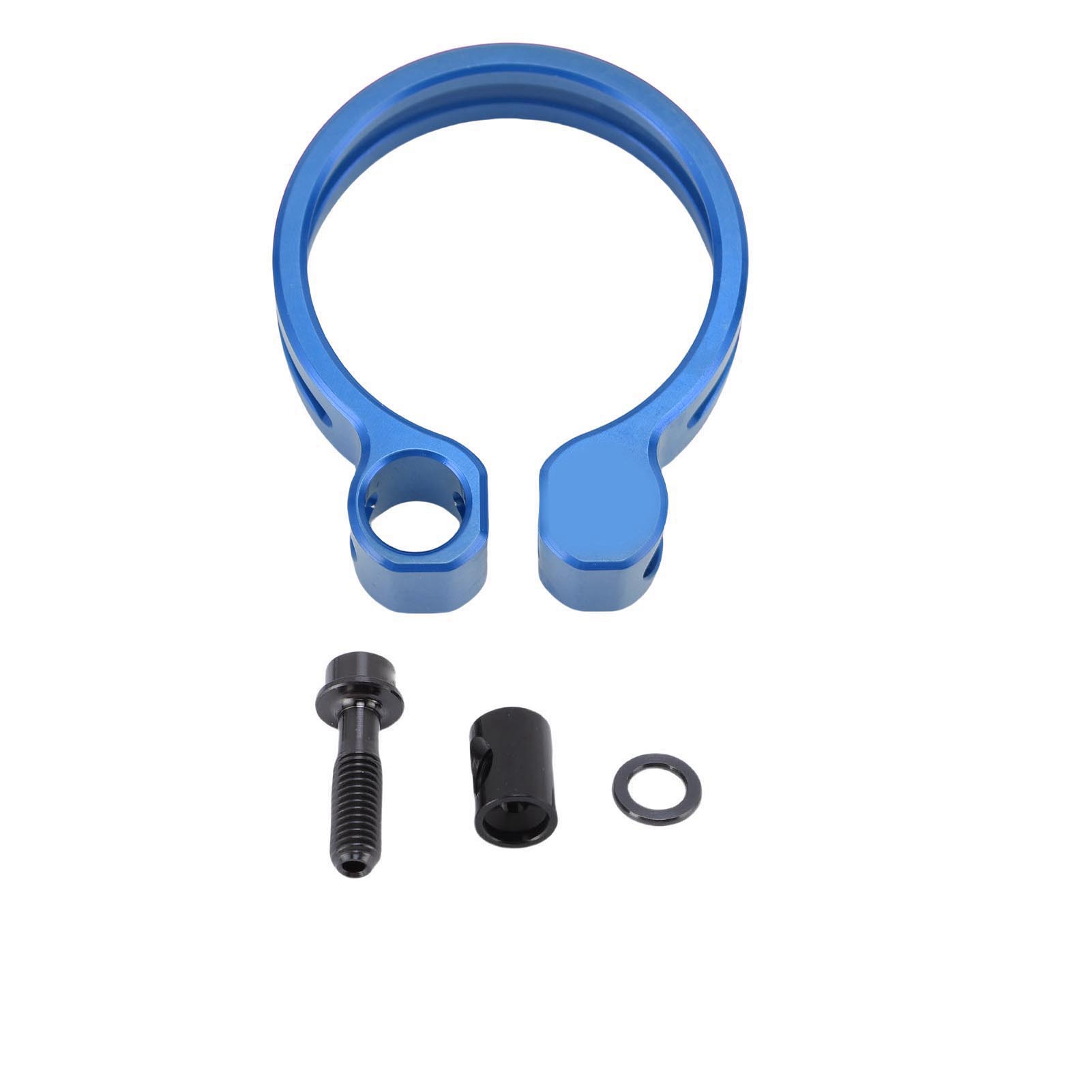 34,9-mm-fahrradsattelstützenklemme Aus Aluminiumlegierung Für 30,4-, 30,8-, 30,9- Und 31,6-mm-sattelstützen, Blau
