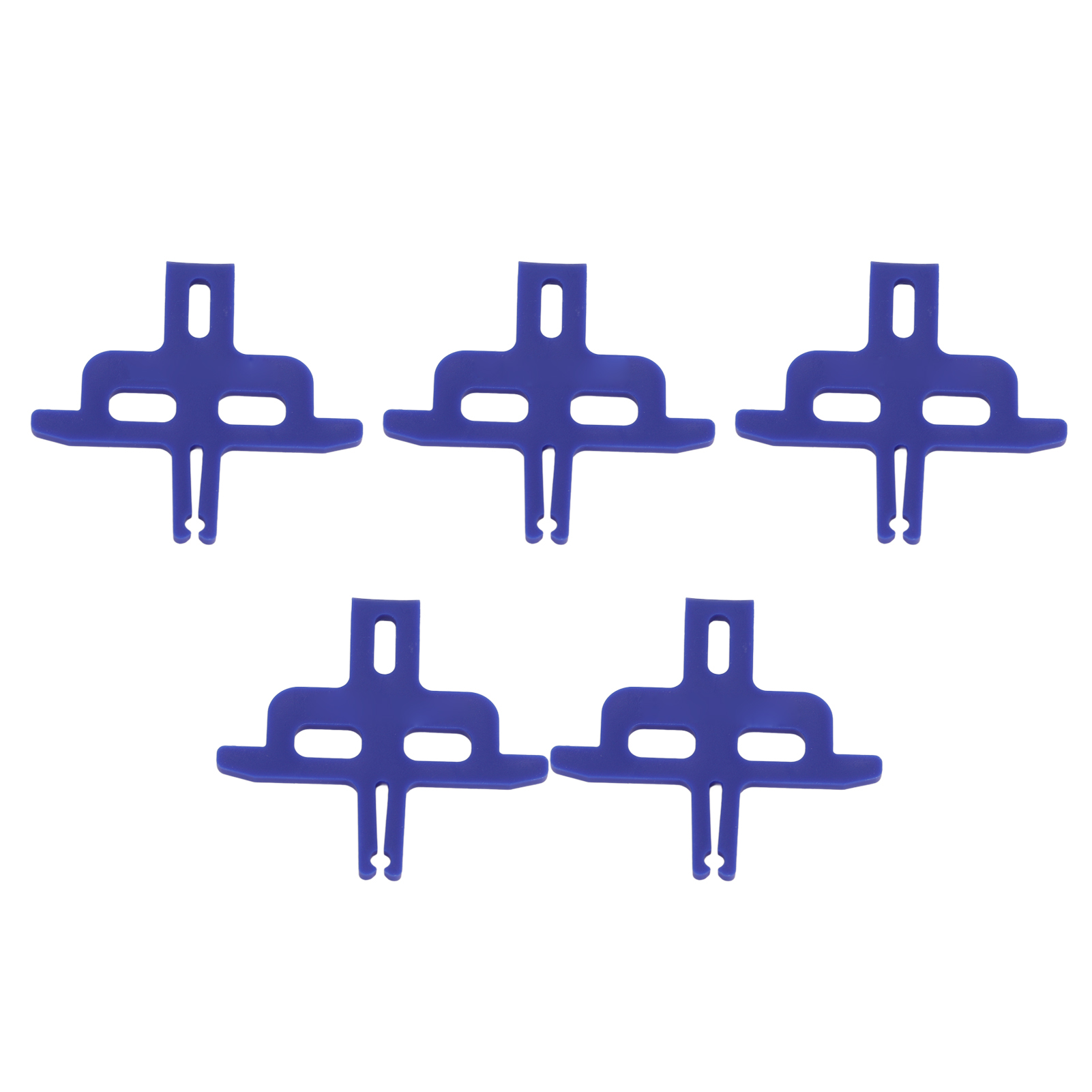 Set Mit 5 Blauen Distanzstücken Für Fahrradscheibenbremsen, Kompakt Und Einfach Zu Montieren. Fahrradzubehör.