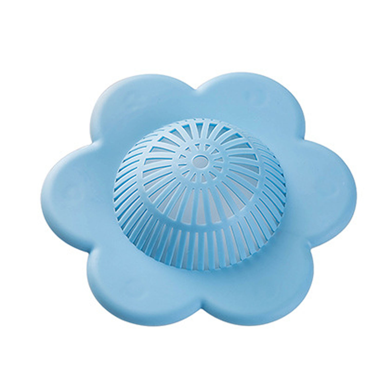 Spülbeckensieb Aus Pvc, Verstopfungsschutz Mit Saugnapf, Abflussstopfen Für Küche Und Bad, Blau