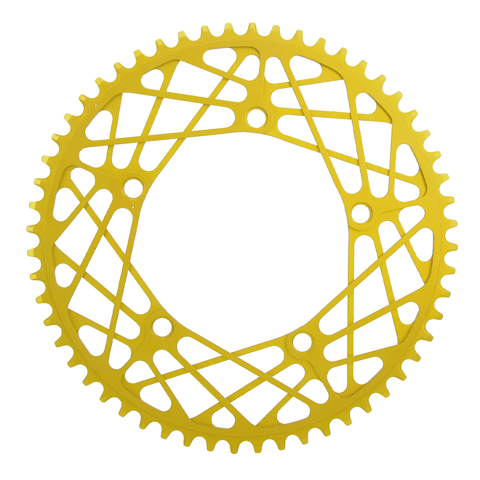 56-zahn-fahrradkettenblatt Aus Leichter Und Verschleißfester Aluminiumlegierung, Gelbe Farbe.