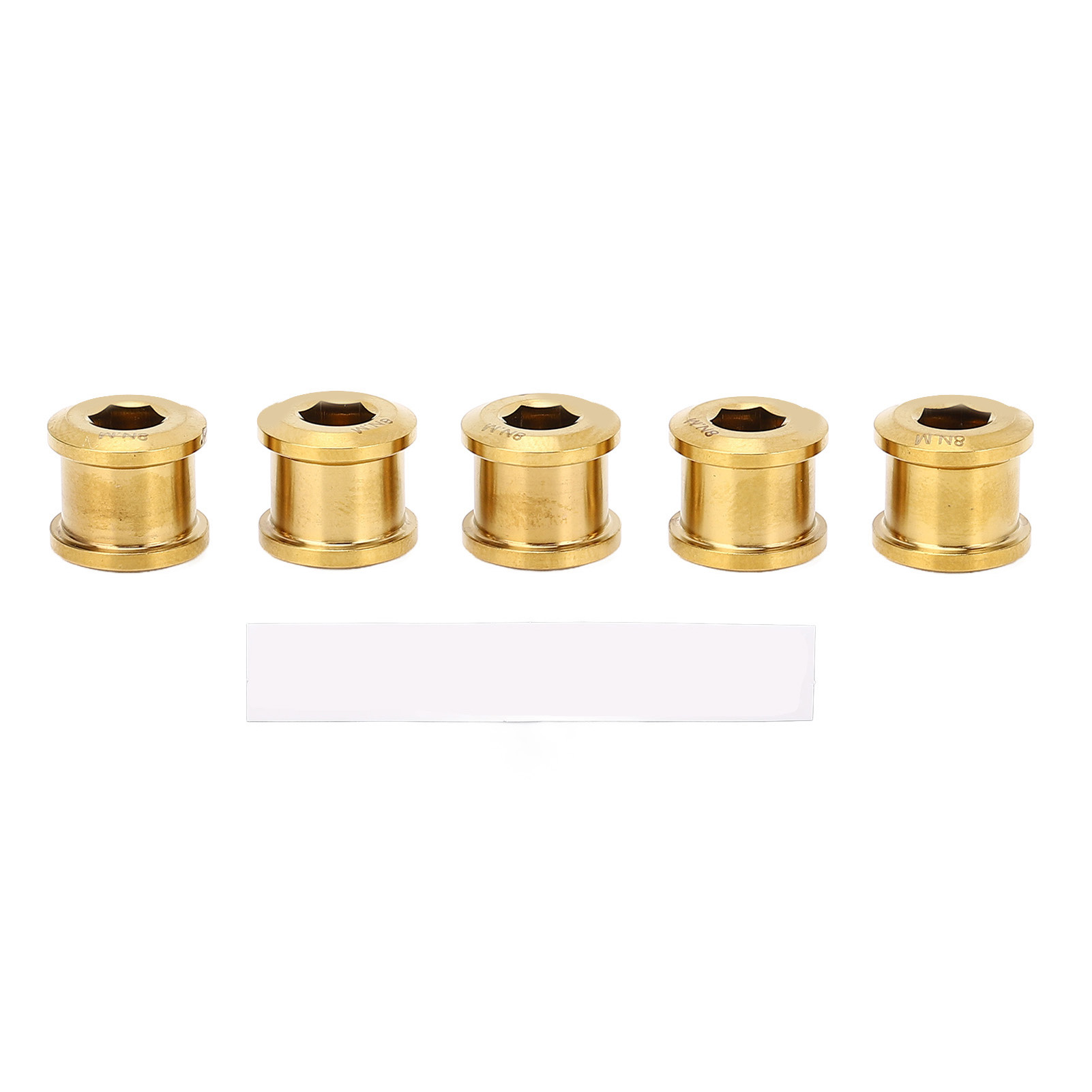 Set Mit 5 Einzelnen 6,5-mm-terrassenschrauben Aus Hochfester Titanlegierung, Universell Einsetzbar, Goldfarben