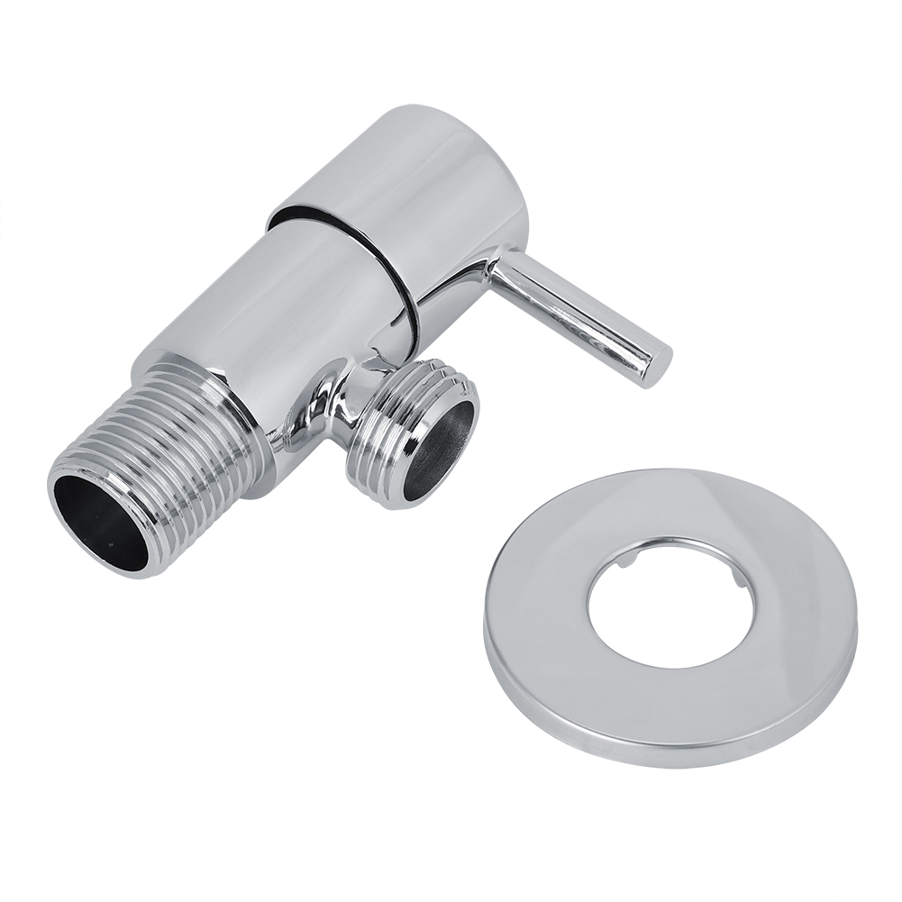 Badarmatur Mit Eckventil Und Verchromten Messingaccessoires