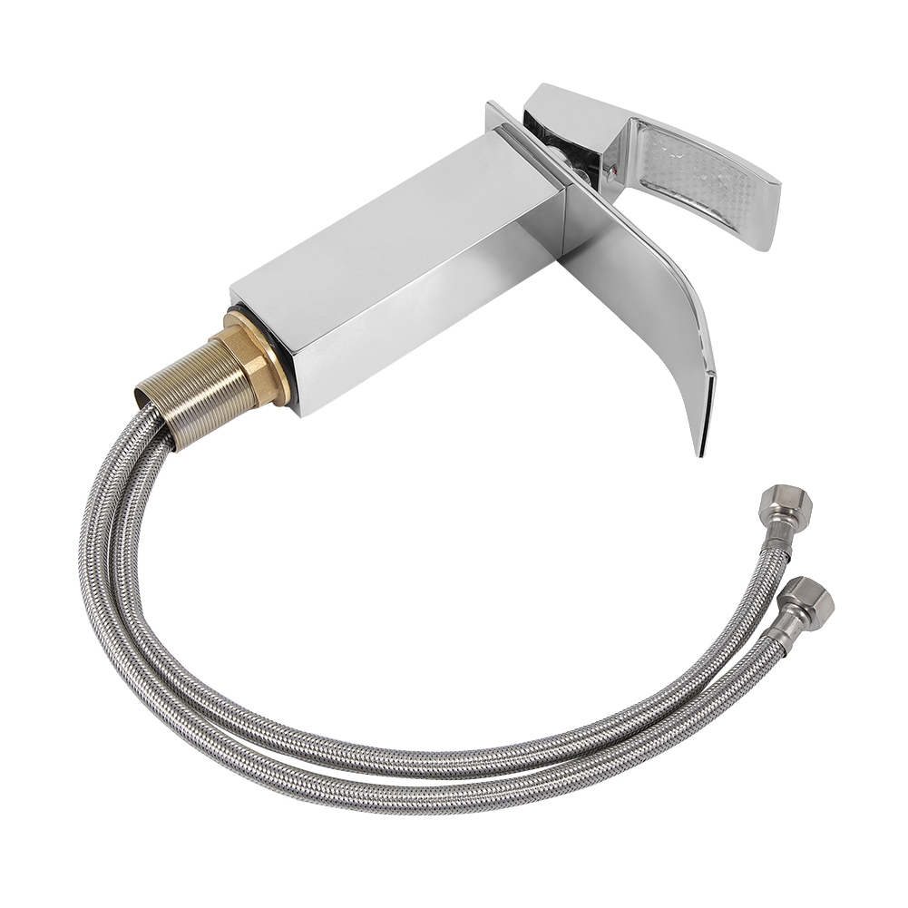 3/8"-vierkantarmatur, Wasserfallarmatur, Waschtischarmatur Mit Warm- Und Kaltwasser